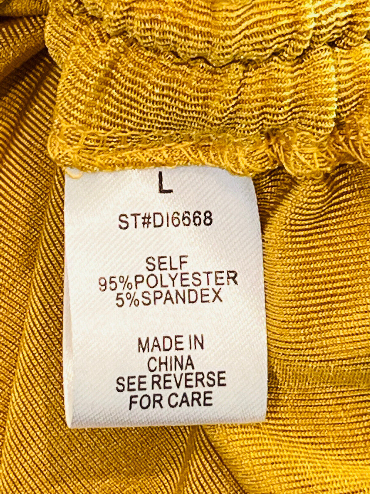 Better Be Women’s long sleeves Yellow Dress Sz L stretch