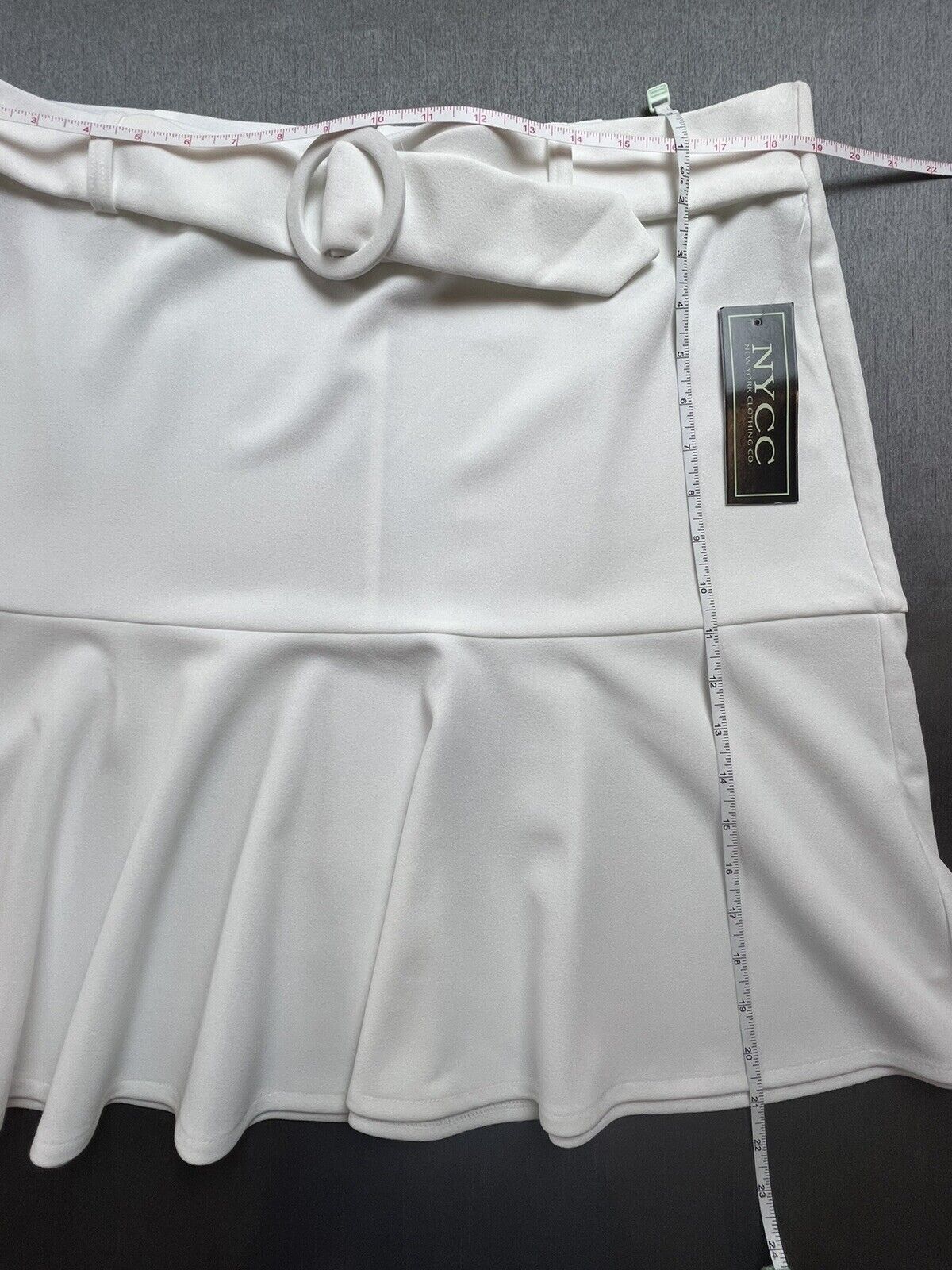 NYCC New York Clothing Co Women's White Skirt Sz XL