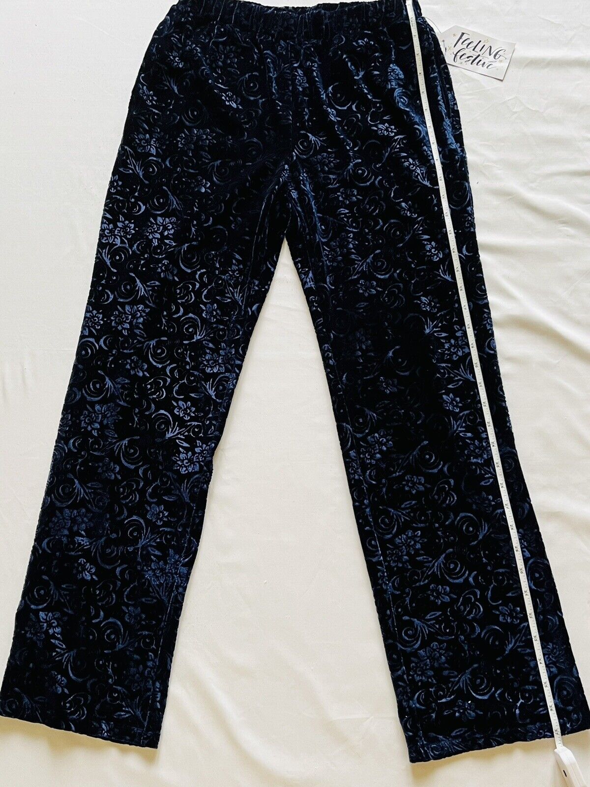 Marc New York: Women’s Blue Velvet Pocket Stretch Pants Sz XS $89 MSRP