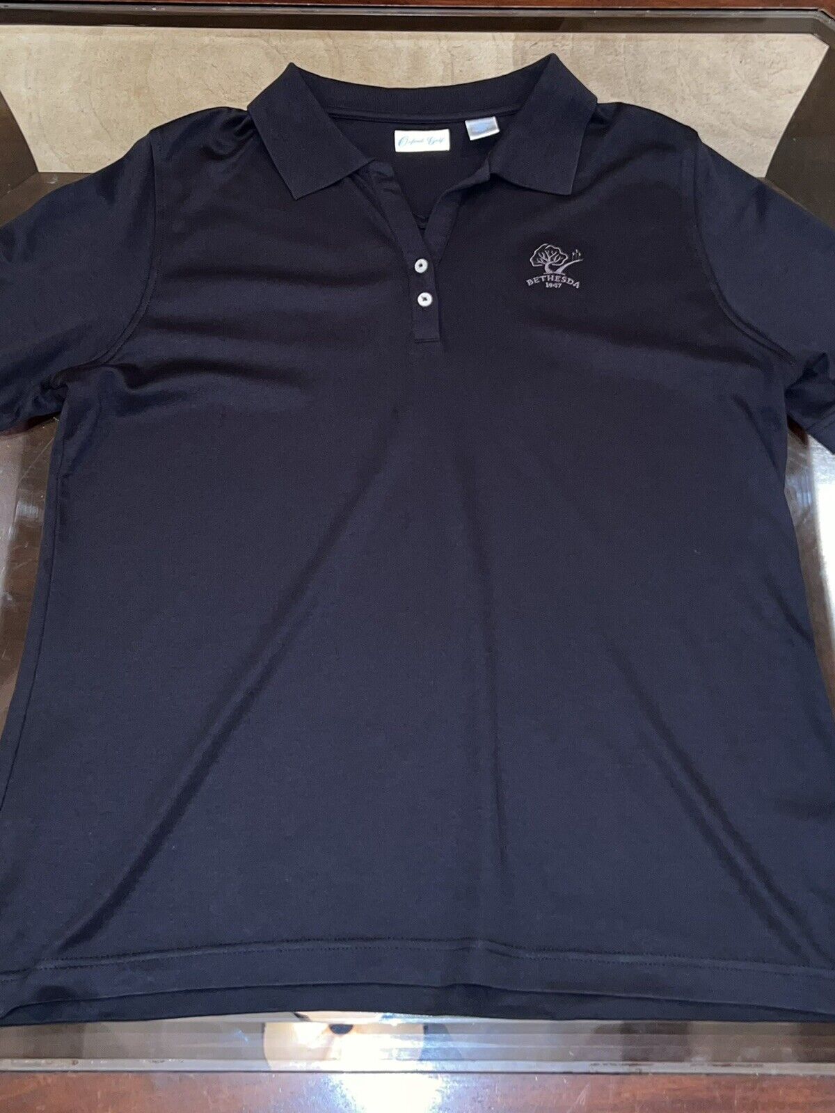 Oxford Golf Women's Golf Shirt Black Sz L