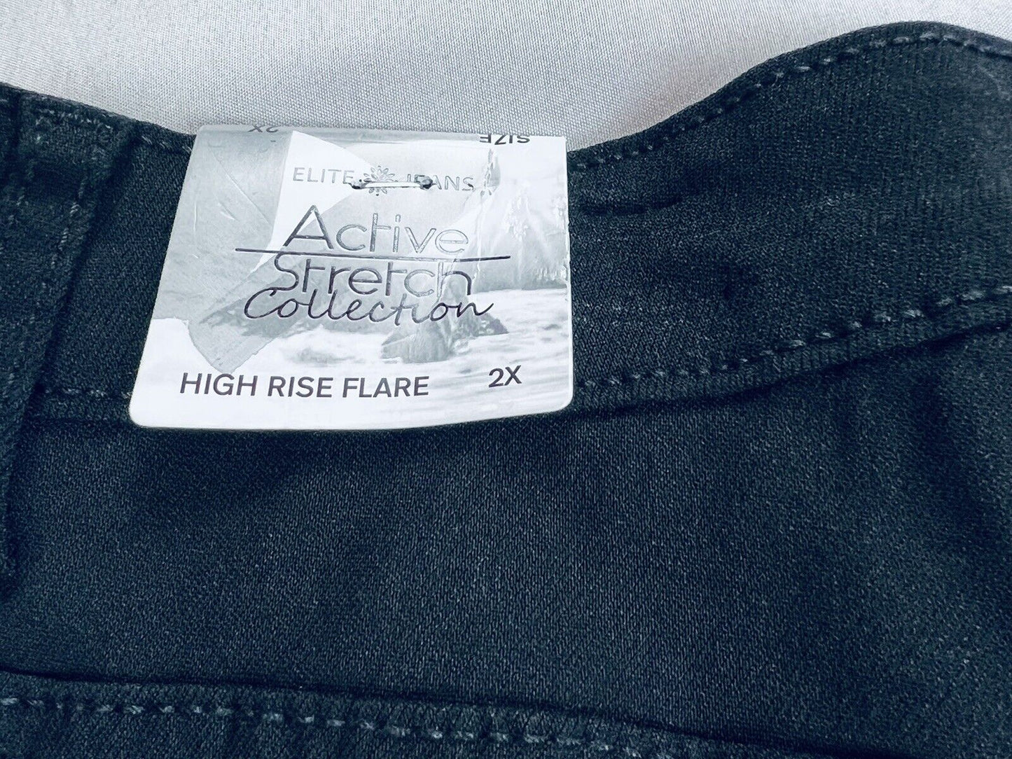 Elite Jeans Womens Size 2X Black Stretchy Jeans