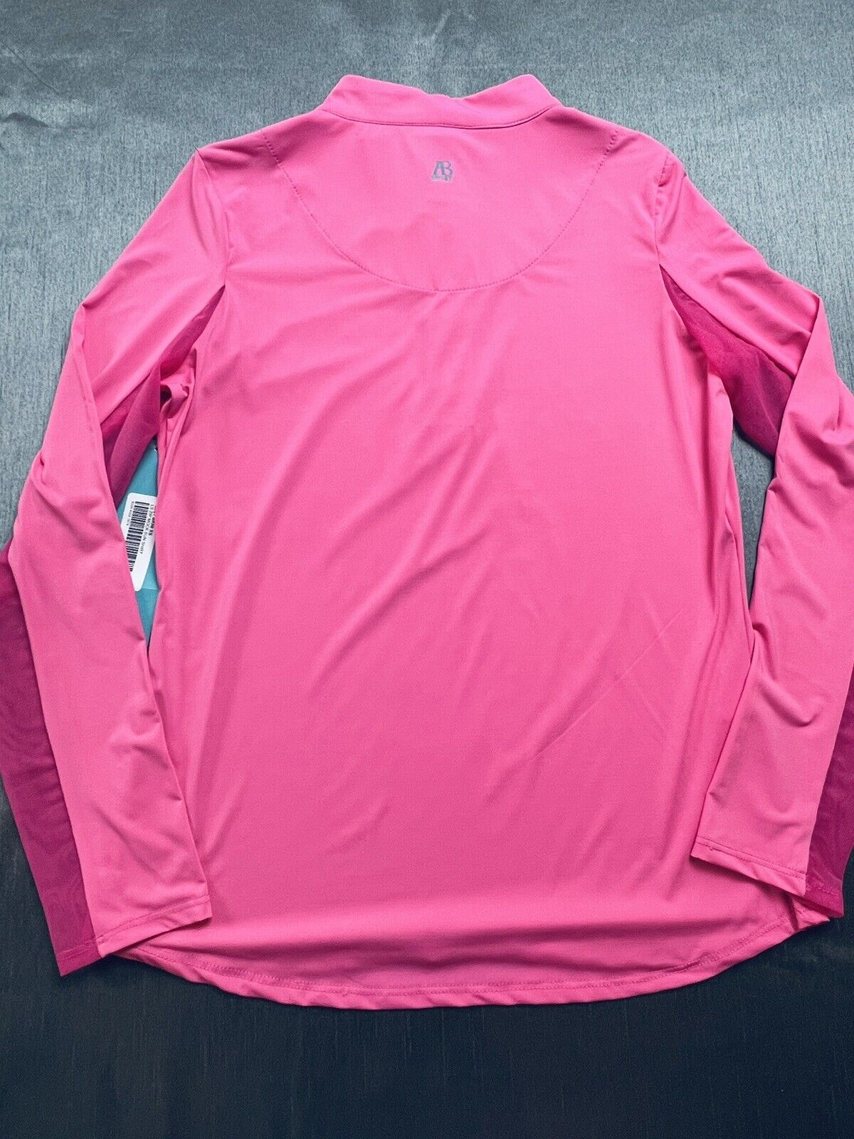 ALLIE BURKE SPORT Women’s Golf SweatShirt Sz XS Pink Mesh Sleeves Top