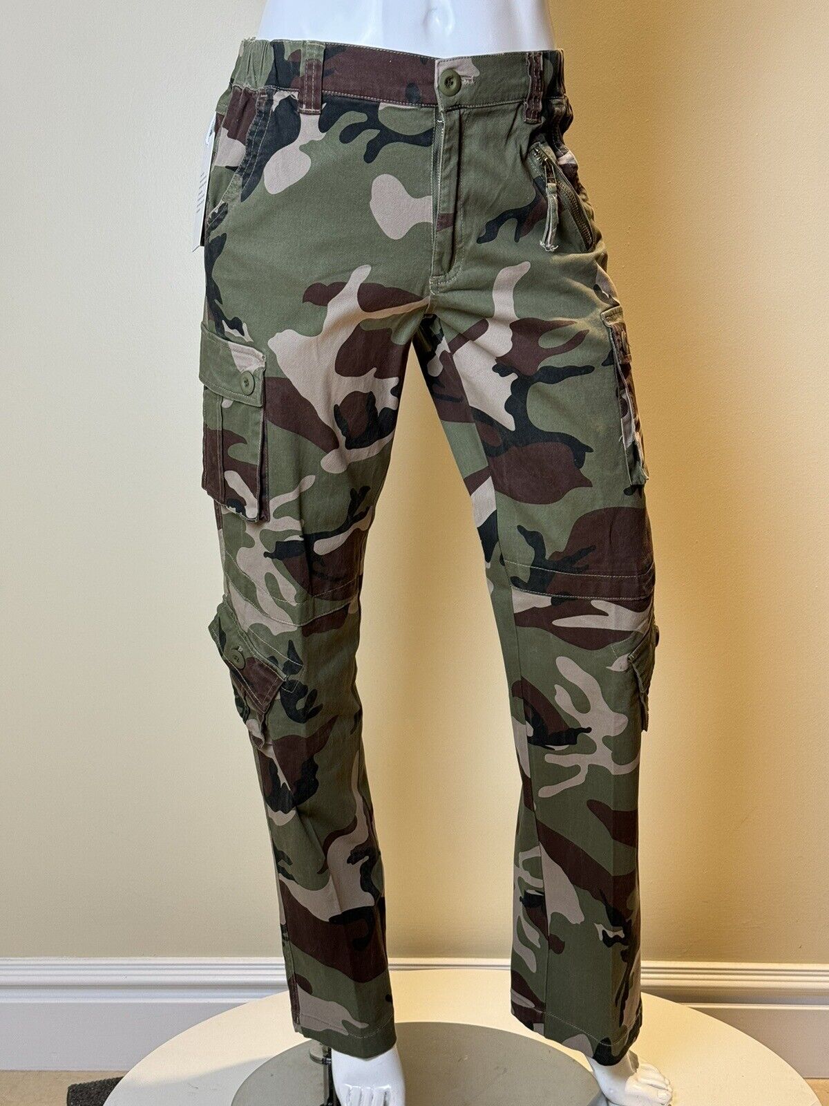 OCHENTA Women's Military Baggy Cargo Pants Pockets Camo, US 4.   (62)