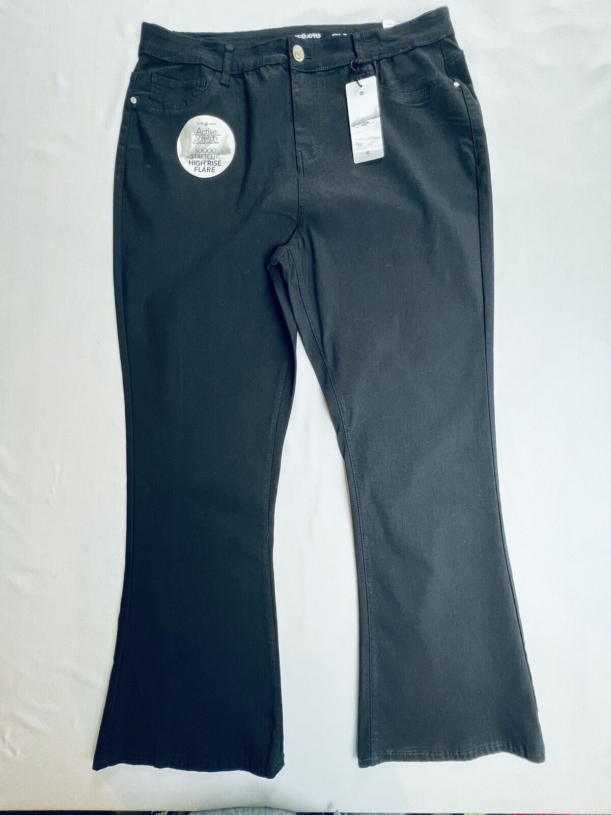 Elite Jeans Womens Size 2X Black Stretchy Jeans