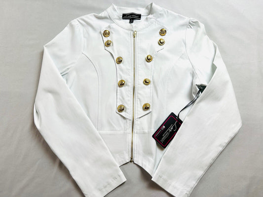 Love University Women’s White Jacket Sz XL Full Zip Stretch