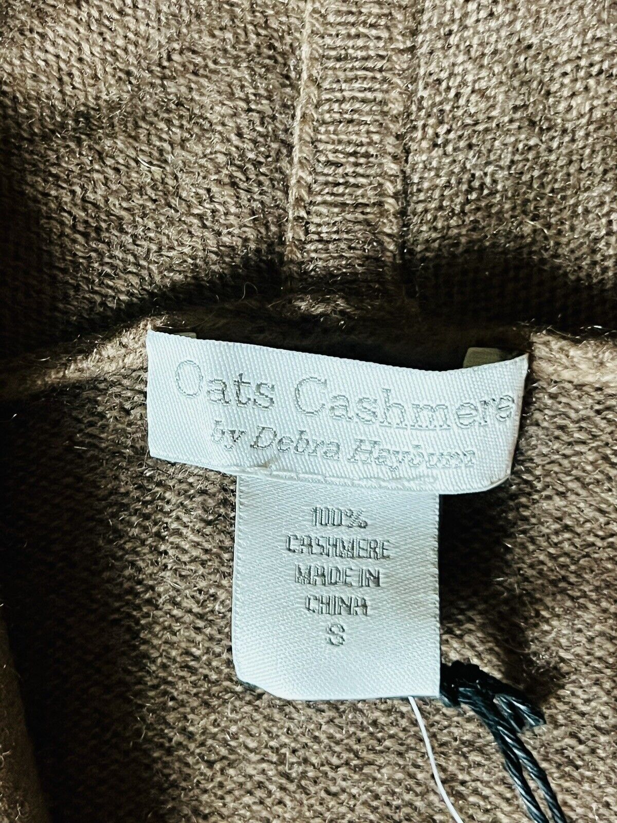 Oats Cashmere Debra Hayburn Women’s  Cardigan Sweater Sz S Brown $240 Retail