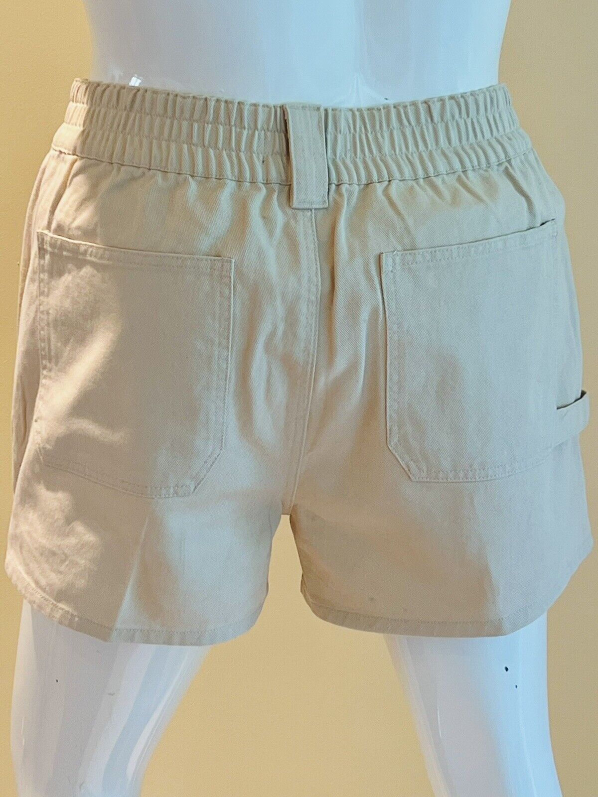 Indigo Rein Jeans Shorts Womens Beige Size XL NWT