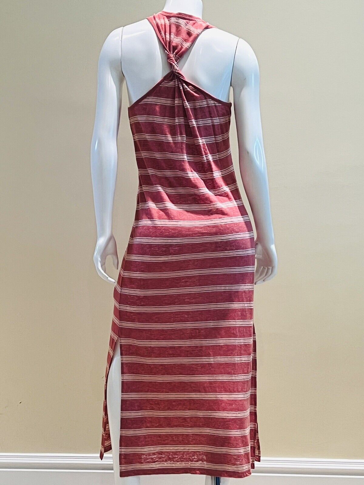 JOIE Women's Twist Back Linen Tank long Dress Size XS $228 Retail