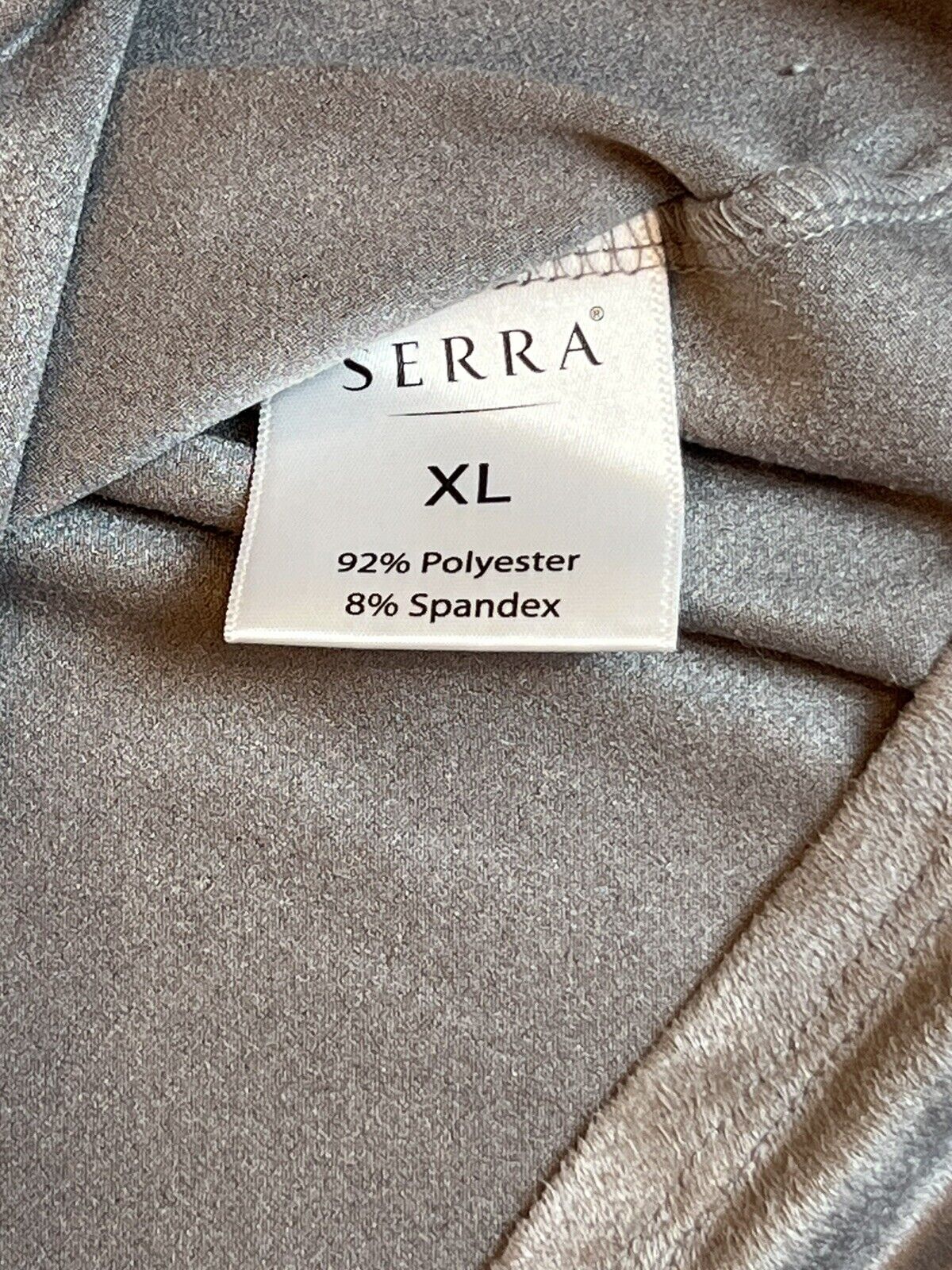 SERRA Women's Gray Microfiber-Suede Skater Mini Skirt Pockets Sz XL