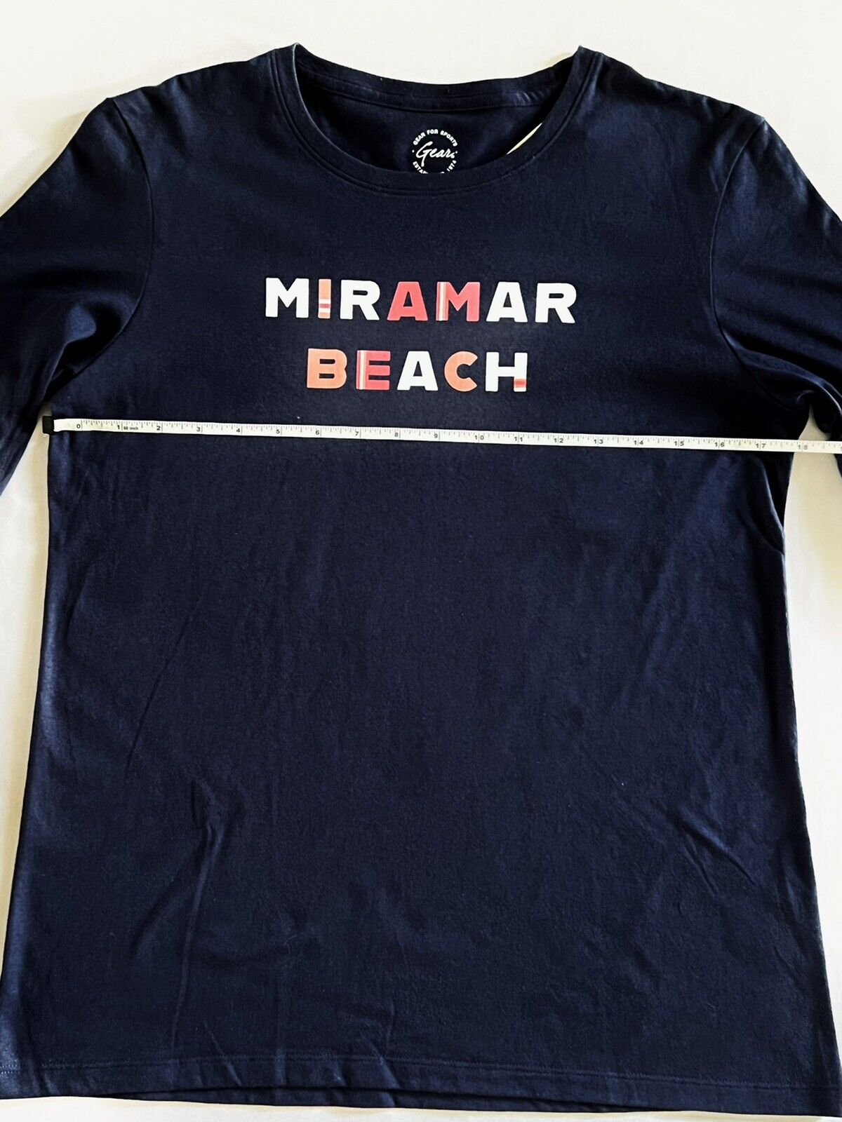 Gear For Sports Women's Long Sleeves Shirt size M Navy Blue W/Logo Miramar Beach