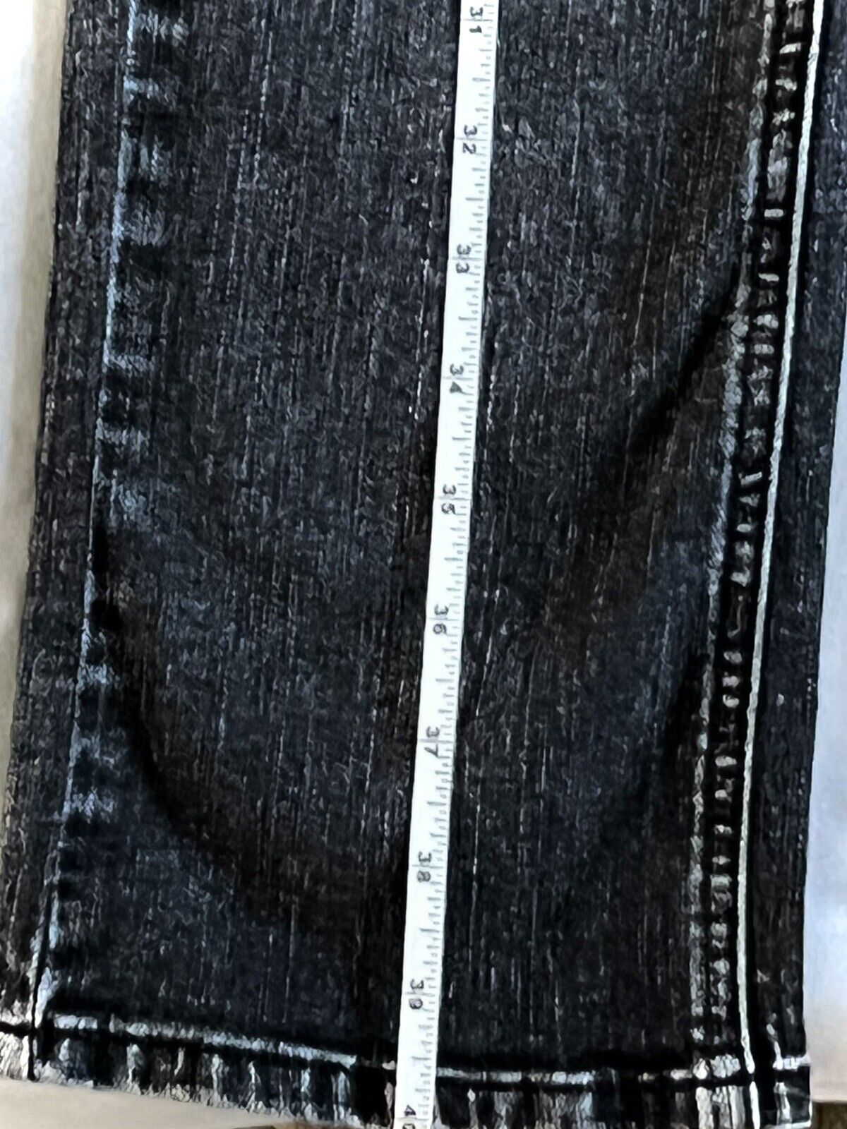 Vigoss Women's Black Stretch Jeans Straight High Rise Size 25