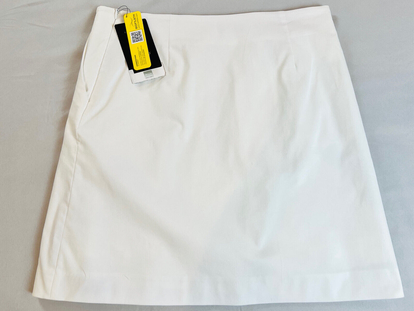 Golfino Women's Golf Skirt Skort Sz 8 White $180 MSRP