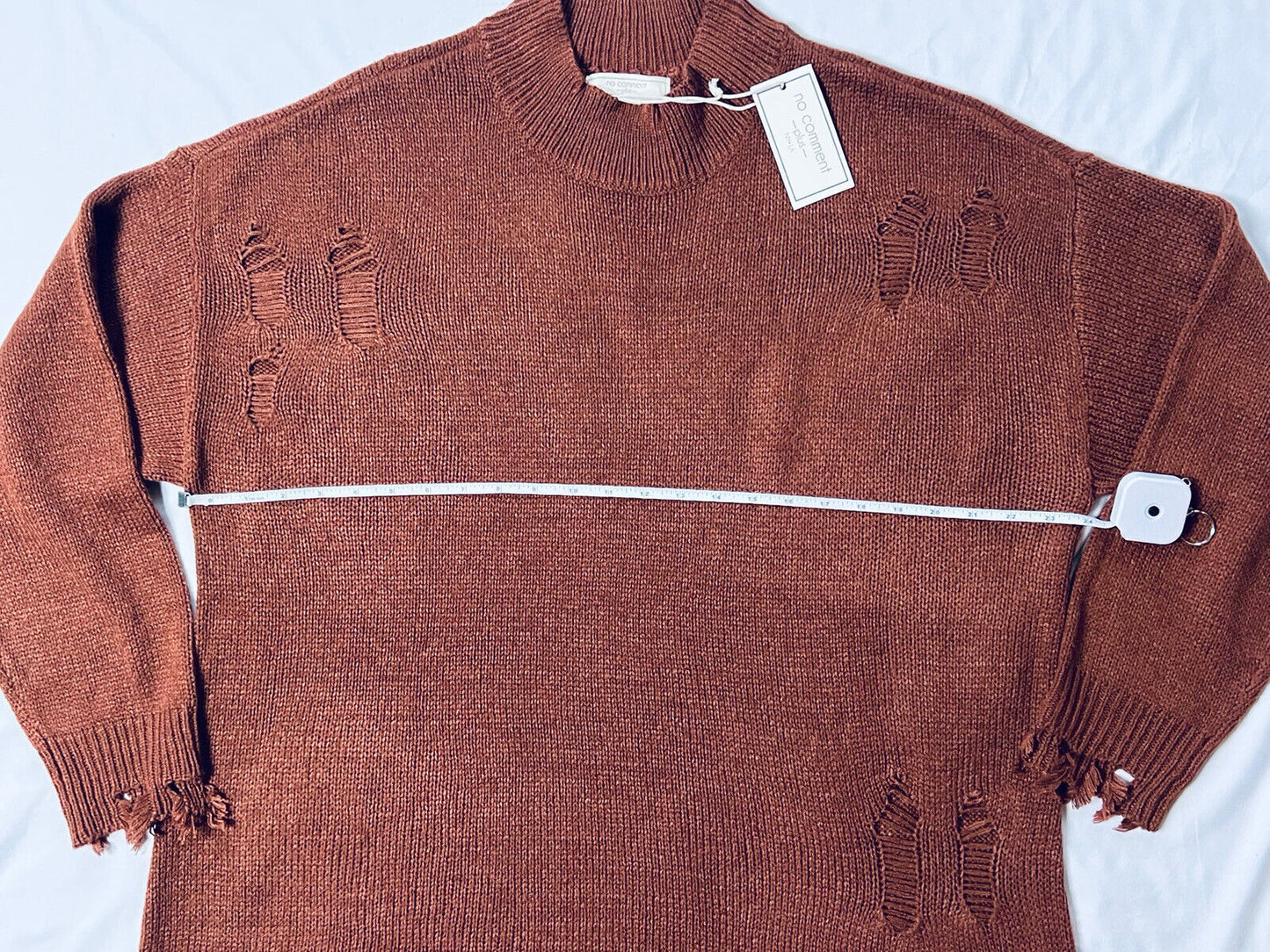 No Comment Women’s Plus Sz 3x Brown Sweater