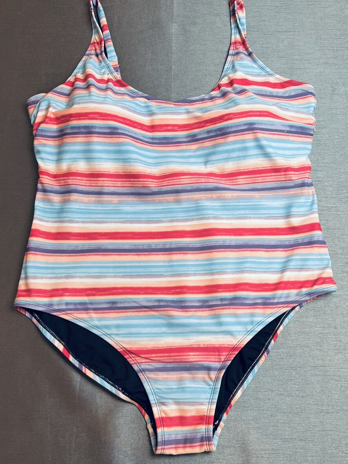 ROATAN Swim Wear Sz 3X Striped One Pc Bathing suit Multicolor swimsuit