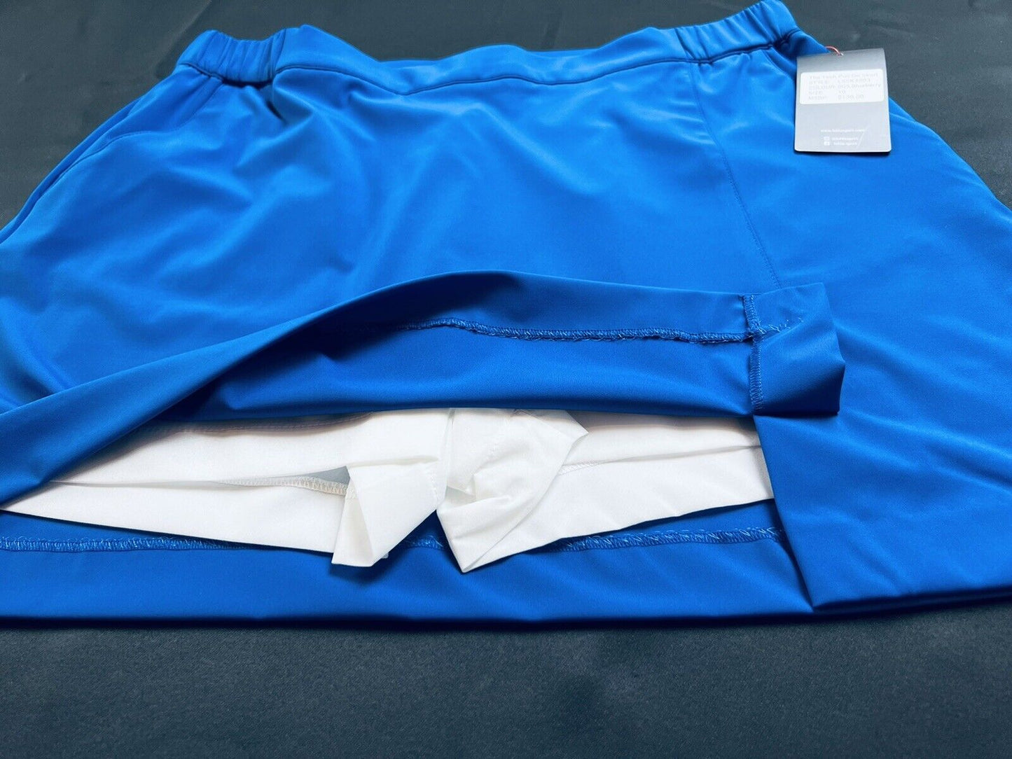 LOHLA Sport Golf Skort The Tech Pull On Skirt Blue Sz 10 Pockets