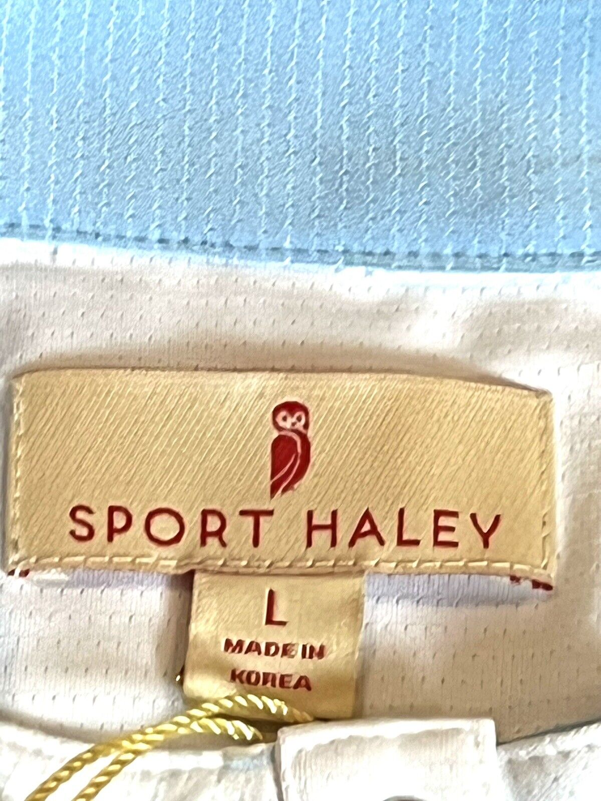 Sport Haley Women's Top Golf Polo Shirt White Sz L