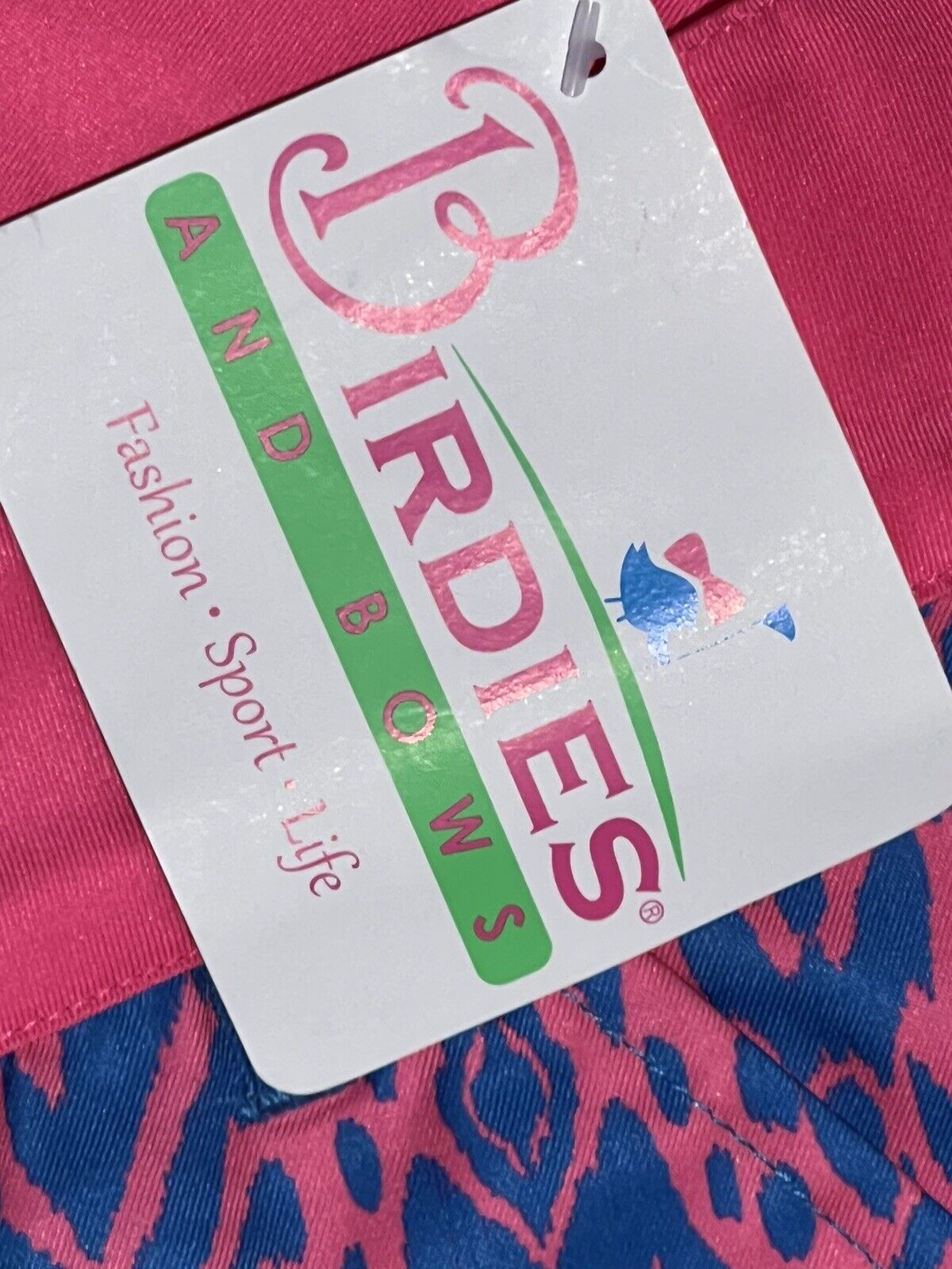 Birdie’s Women’s Golf Shorts Size 2 Pink/Blue Print (S1)