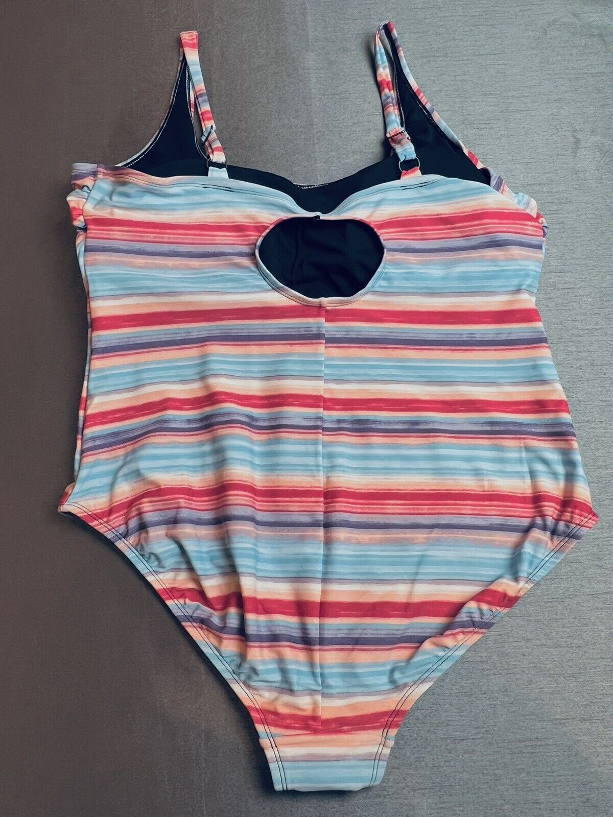 ROATAN Swim Wear Sz 3X Striped One Pc Bathing suit Multicolor swimsuit