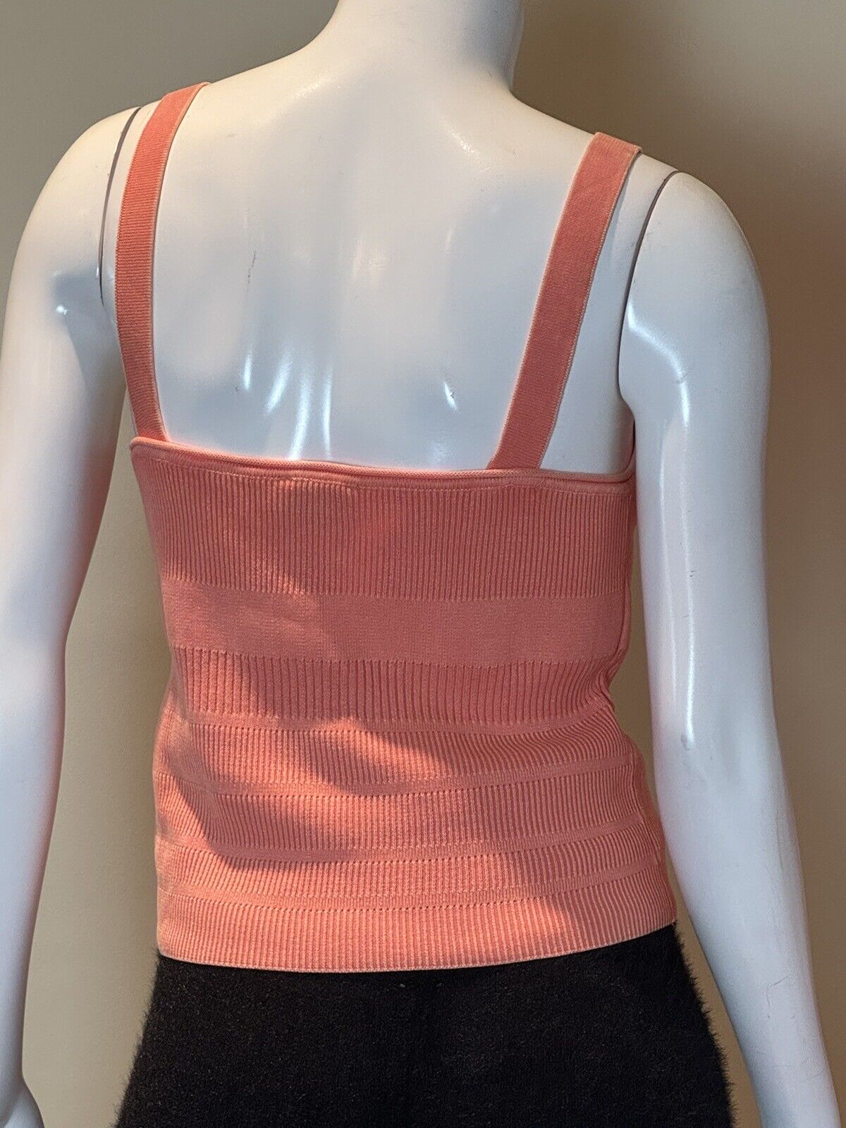 Tommy Hilfiger SZ M Orange Knit Tank Top (68)