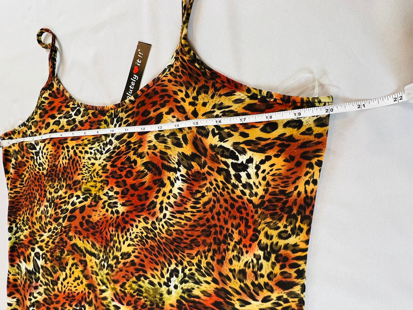 Absolutely Love It Women’s Long Dress Leopard Print Sz 3X Multicolor