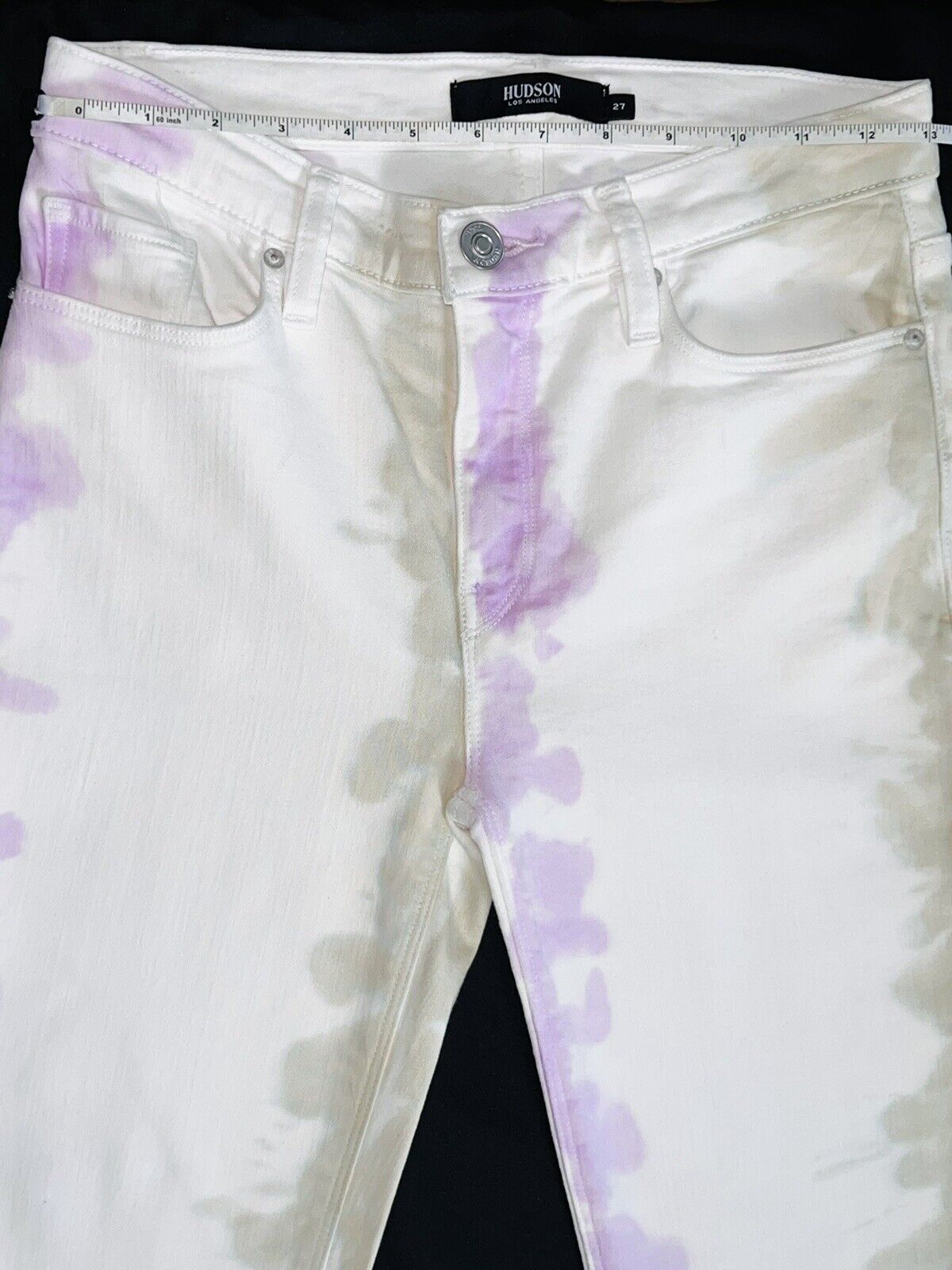 Hudson Women’s skinny stretch tie-dye jeans Sz 27 Retails $215