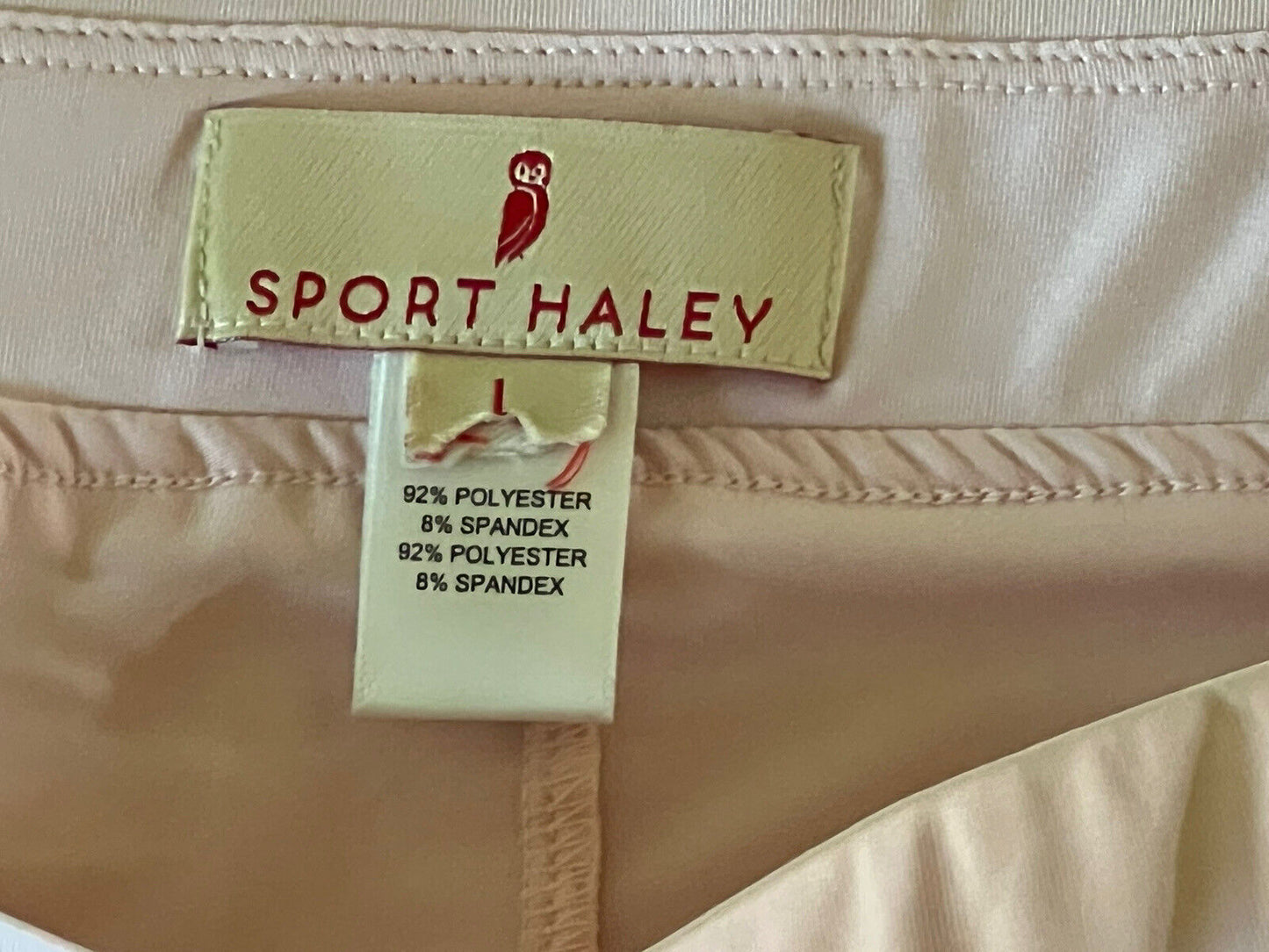 Sport Haley Women’s Golf Skirt Light Pink W/Gray Stripe Sz L