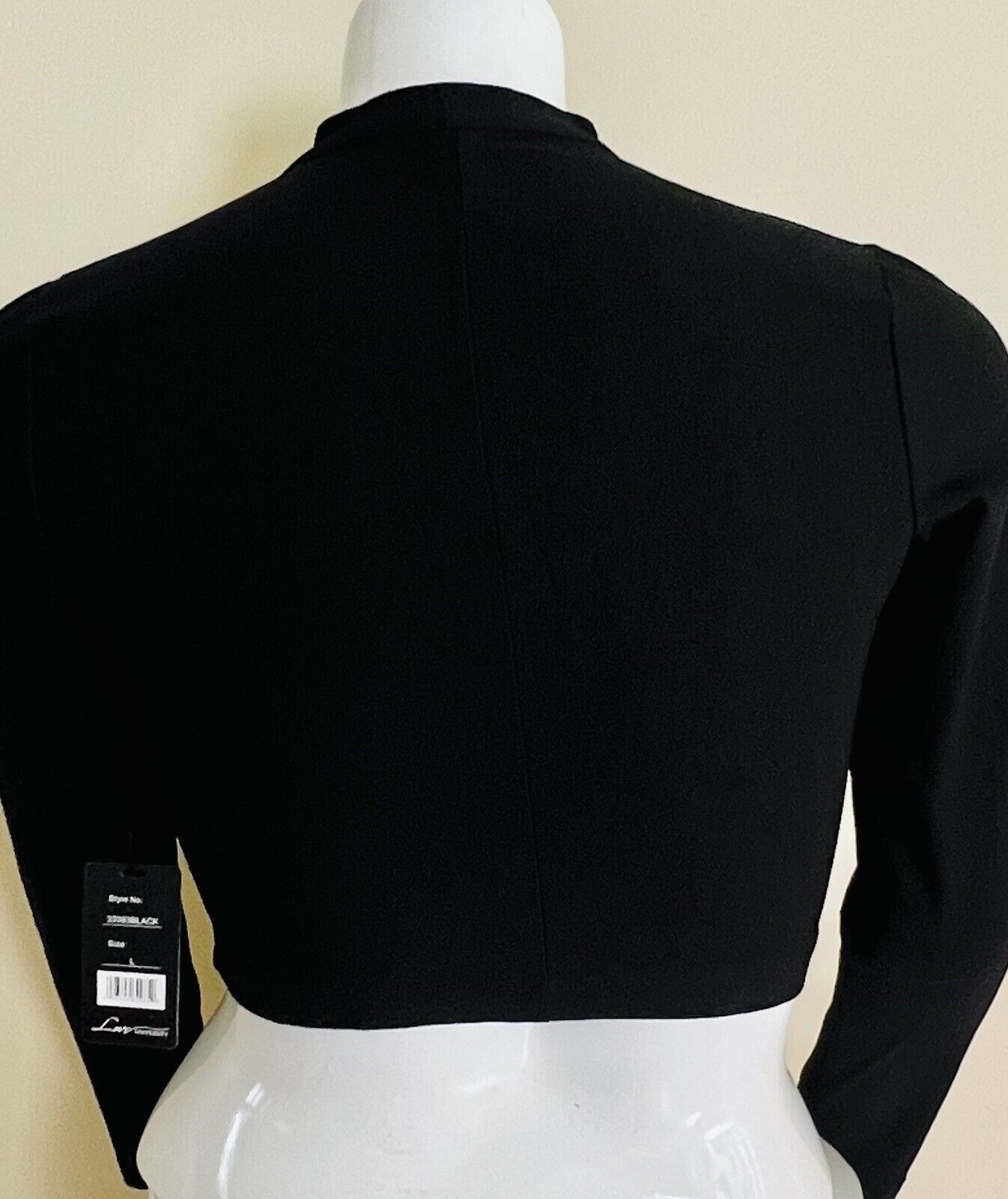 Love University Women’s Black Jacket With Gold Bottoms Sz L Full Zip Stretch