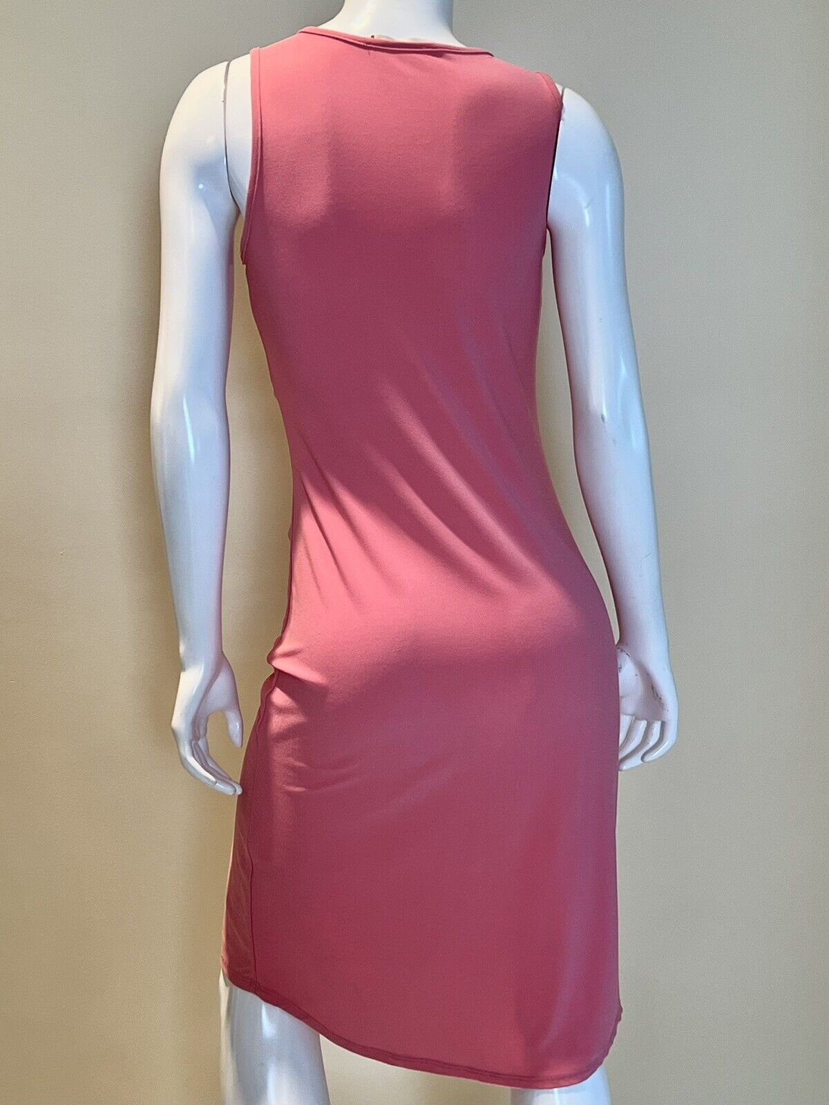 TIFFANY & GREY Women Size M Peach Dress with Necklace (8)