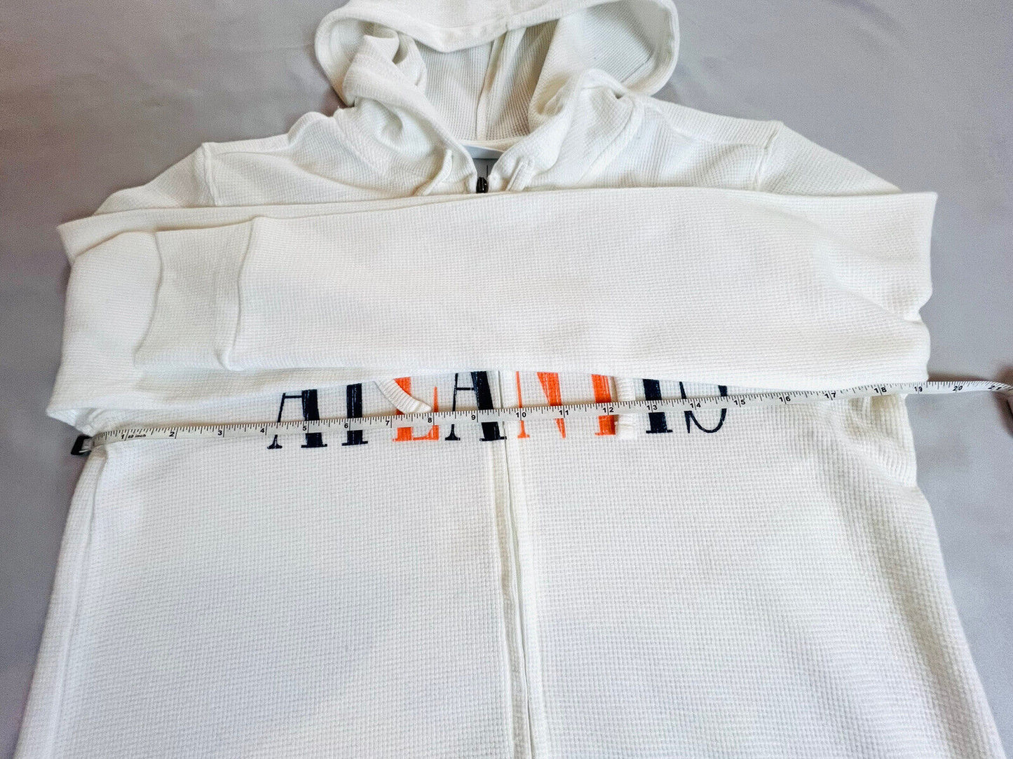 Gear For Sports Womens Full Zip Knit Hoodie Size M White Atlantis Logo