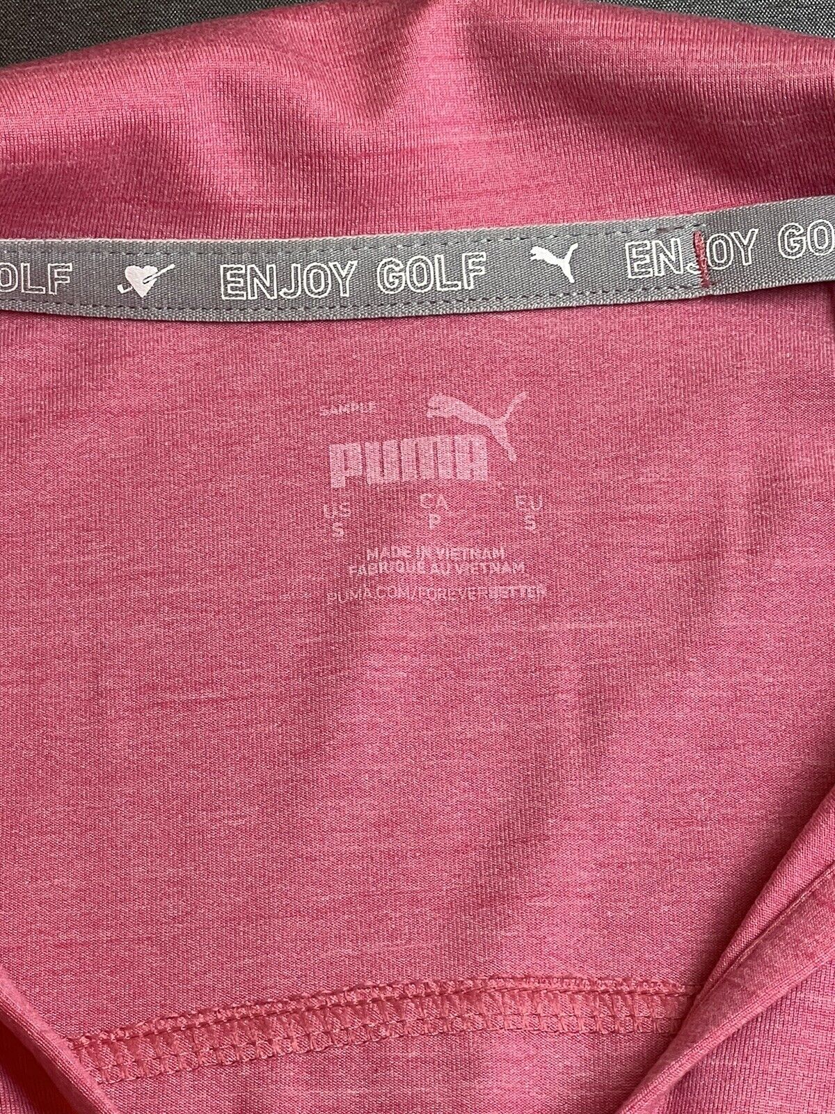 Puma Women's Golf Polo Shirt Salmon Pink Size S