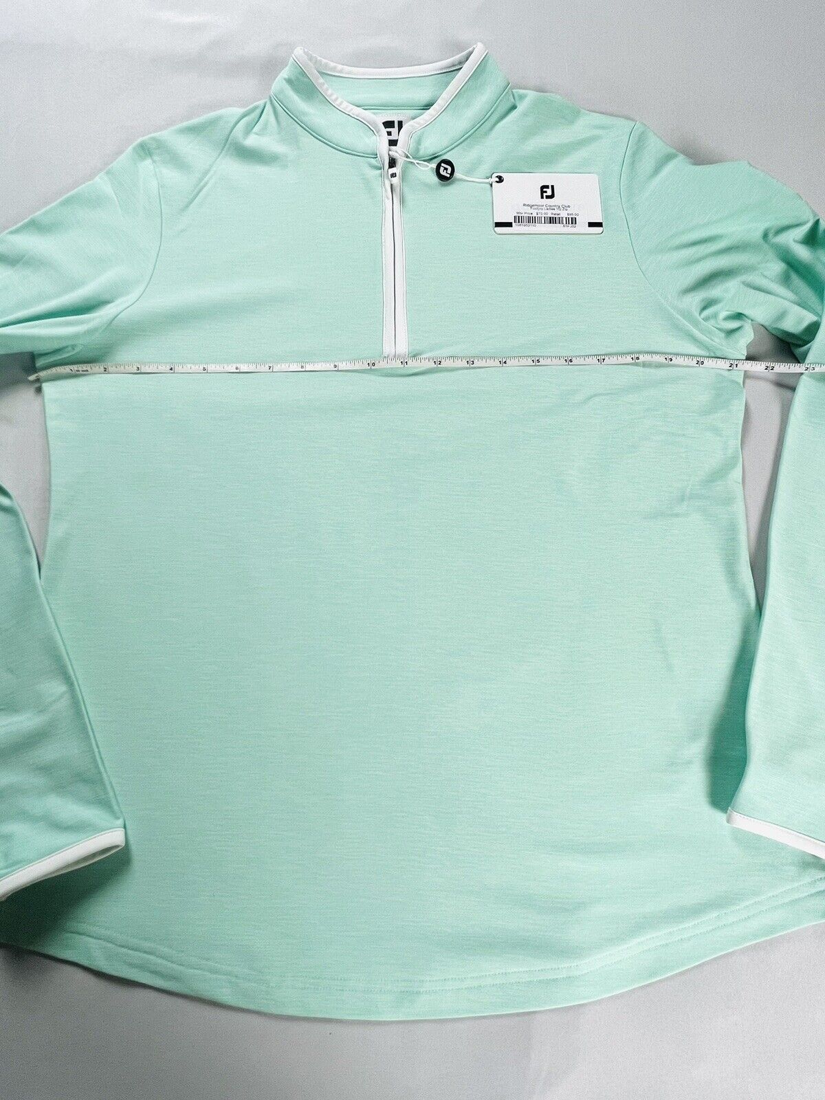 FootJoy Women’s Aqua Green golf athletic Sweatshirt size L