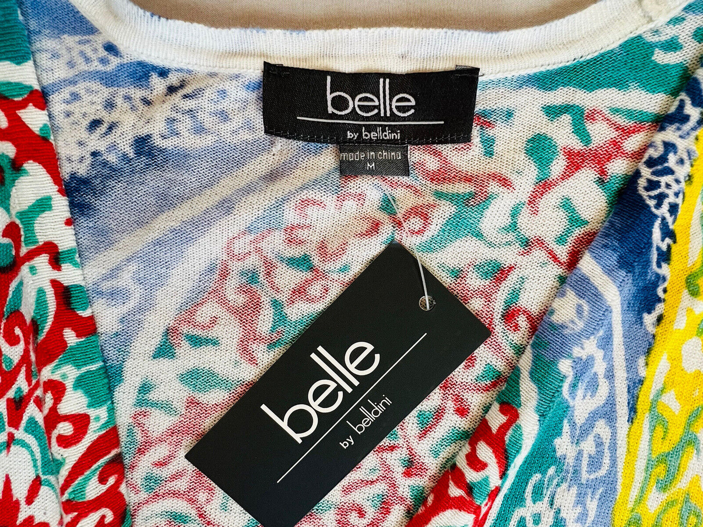 Belle by Belldini Women’s Cardigan Sweater Multicolor Size M