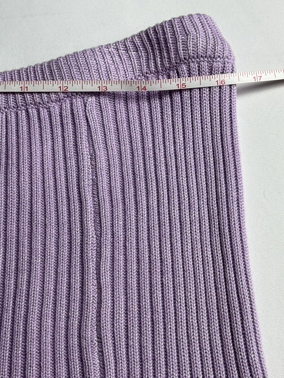 Circus NY Knit Silhouette Skirt Sz XL Lavender A-Line Elastic Waistband