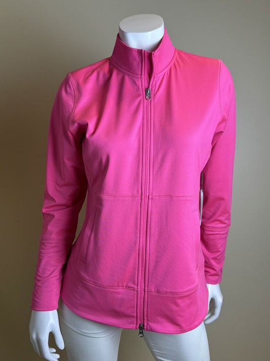 Jofit Women’s Golf Sweatshirt Long Sleeve Top Size S  Full Zip.        (59)