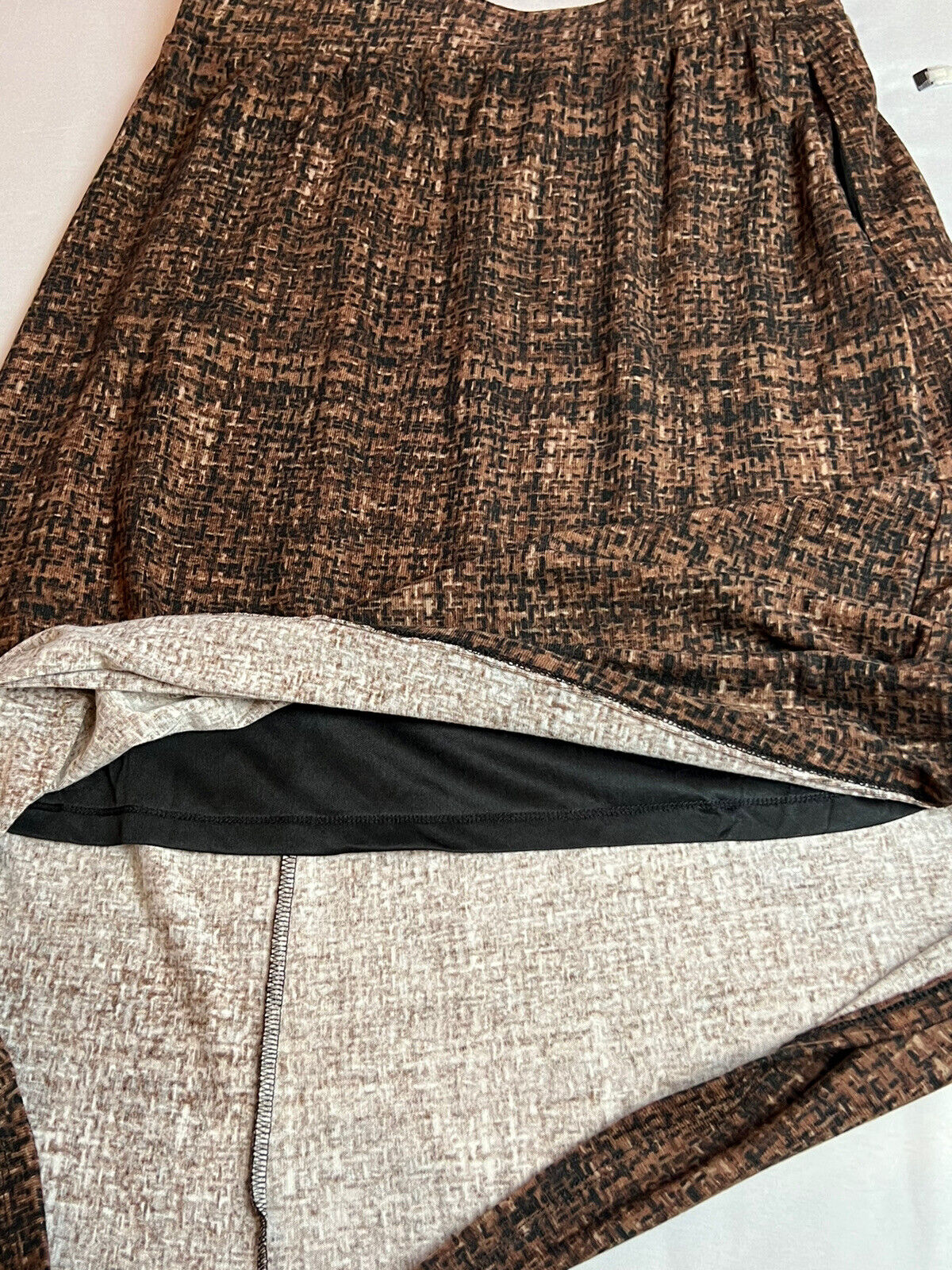 Robert Louis Brow Multicolor Brown Maxi Skirt Size M