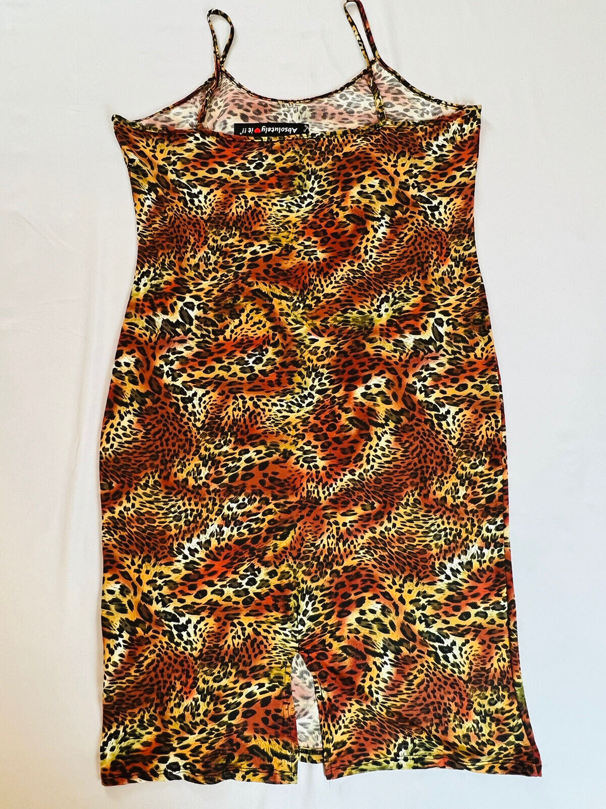 Absolutely Love It Women’s Long Dress Leopard Print Sz 3X Multicolor