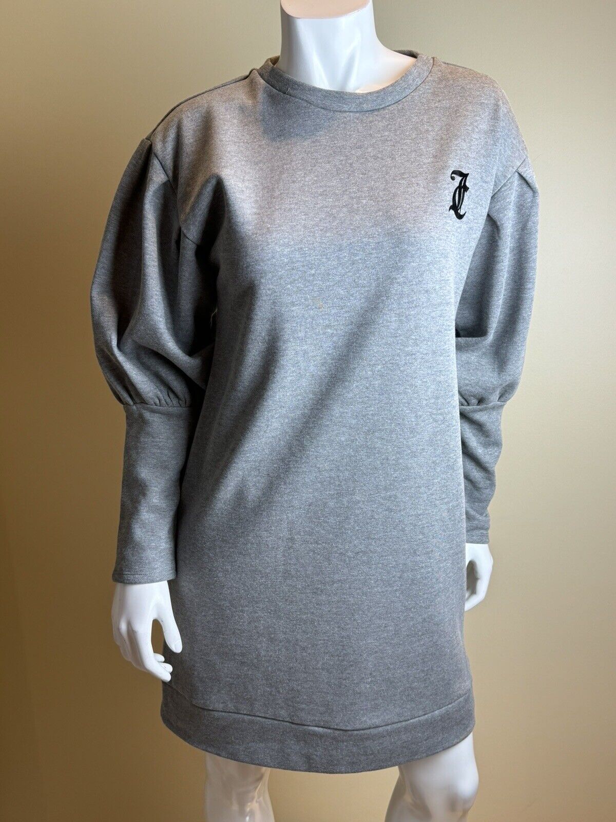 Juicy By Juicy Couture Gray Long Sleeve Sweatshirt Dress Sz M. (74)