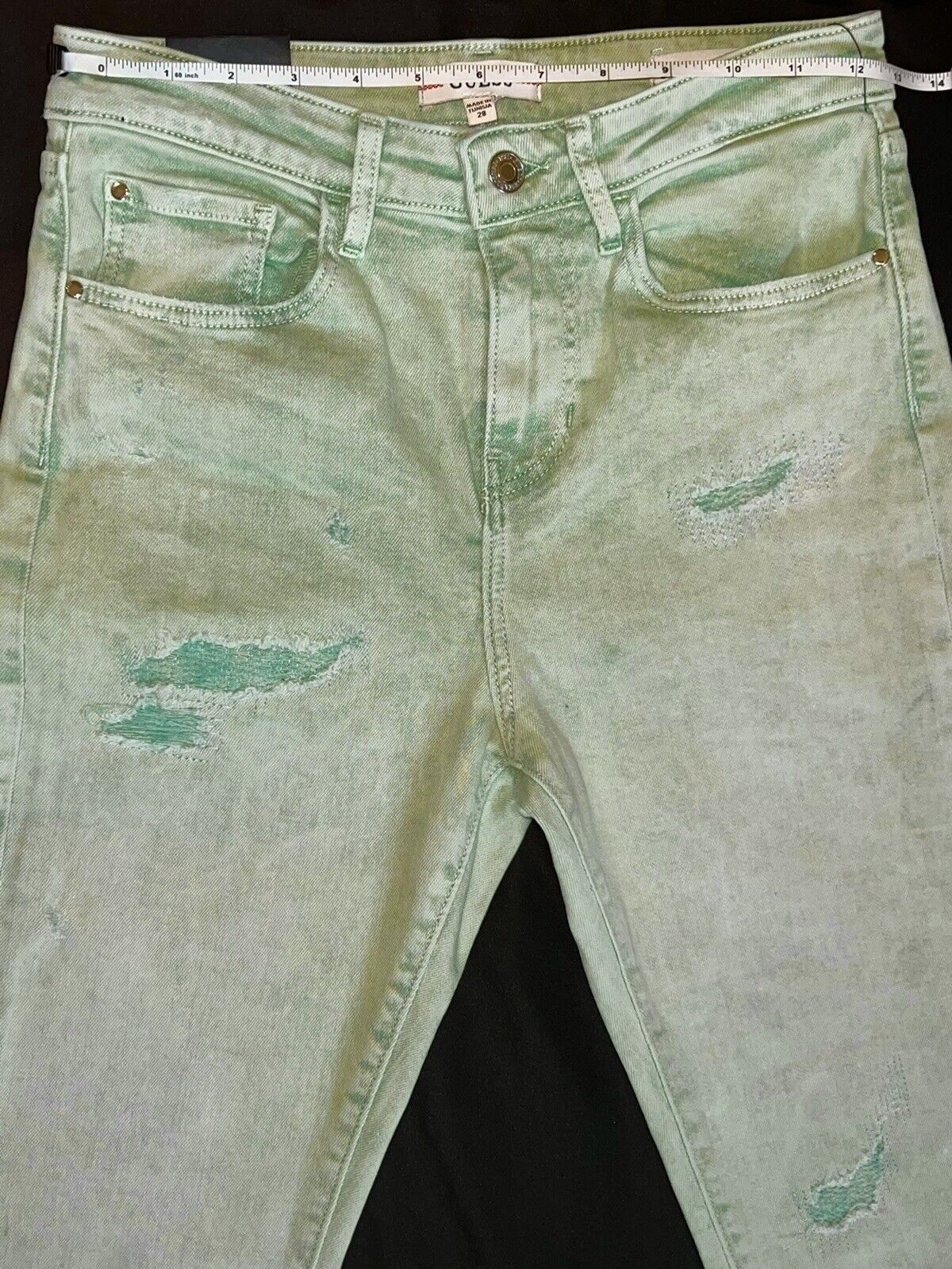 GUESS Jeans Women’s Sz 28 Green $108 Retail