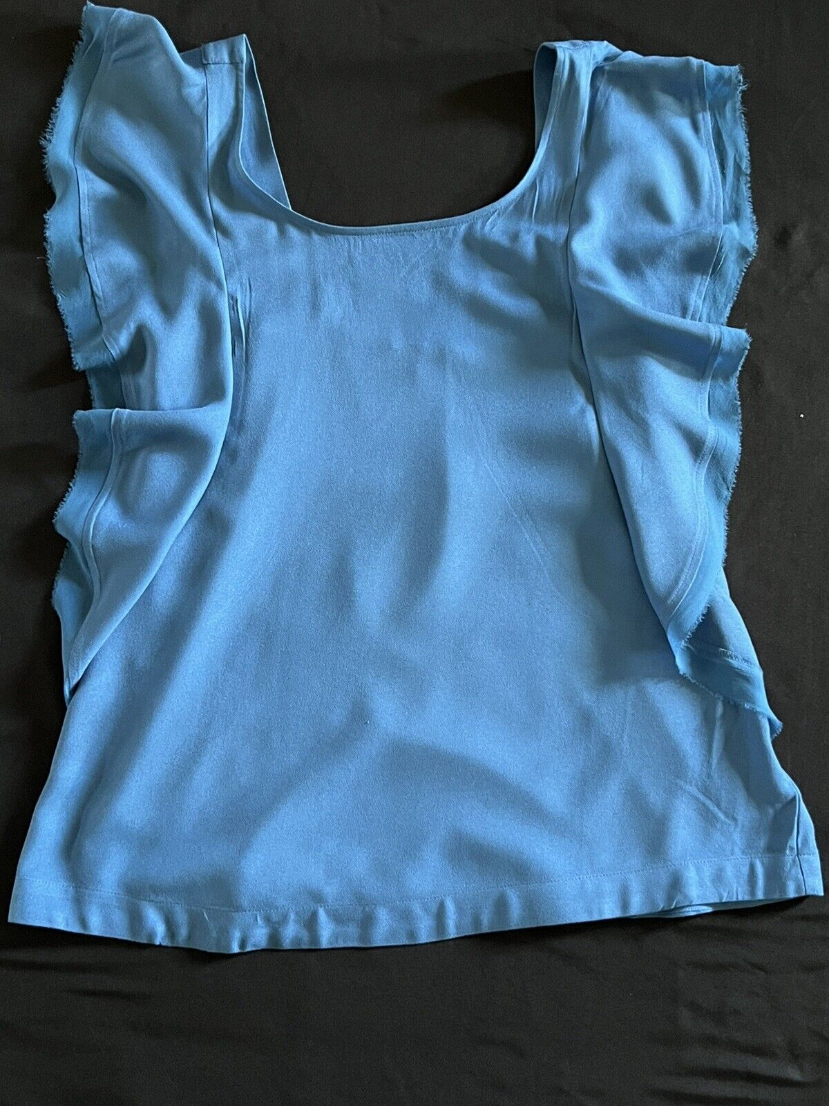 Ella Moss Women's Blue Cotton Blouse Sz M