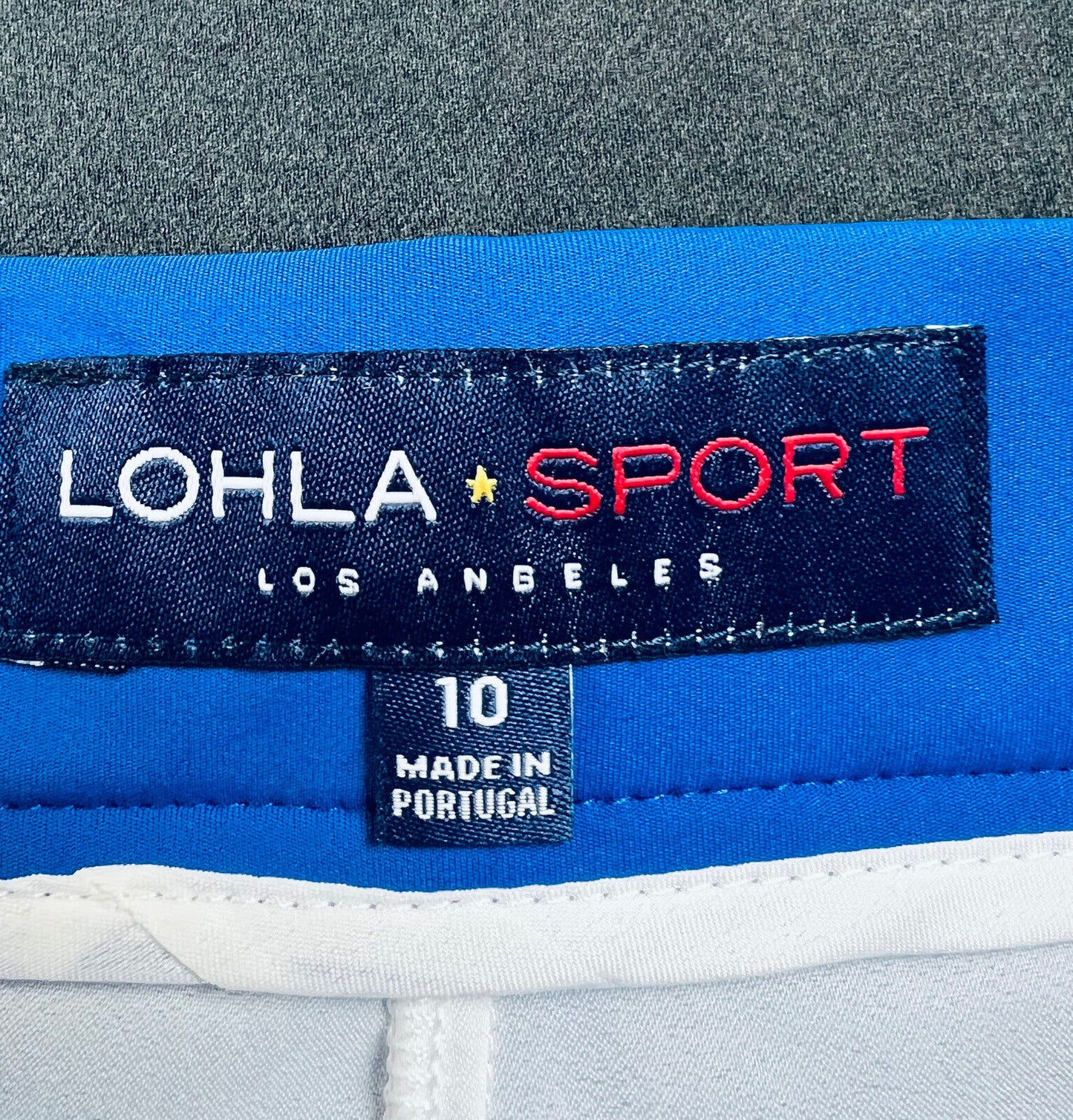 LOHLA Sport Golf Skort The Tech Pull On Skirt Blue Sz 10 Pockets