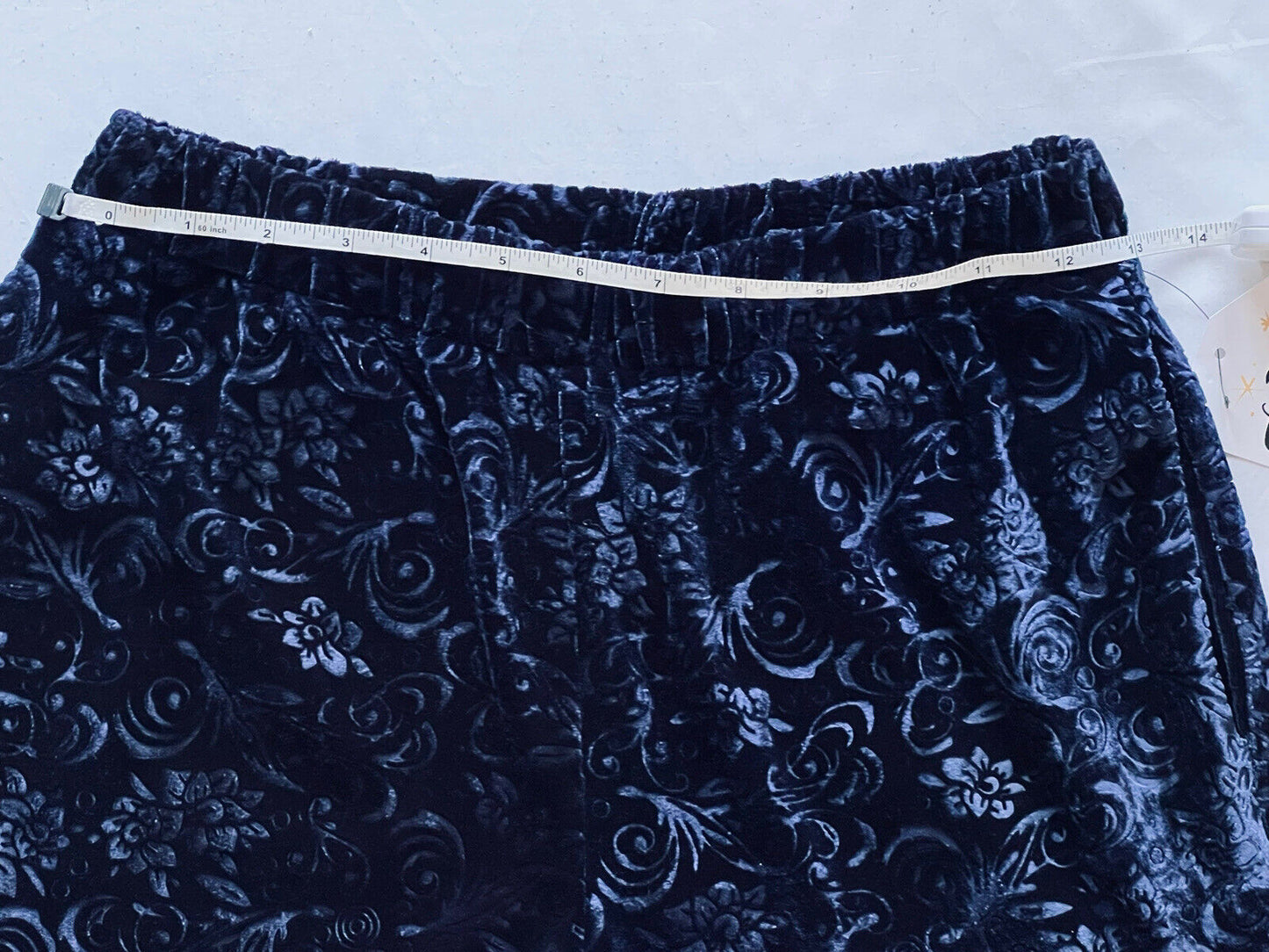 Marc New York: Women’s Blue Velvet Pocket Stretch Pants Sz XS $89 MSRP