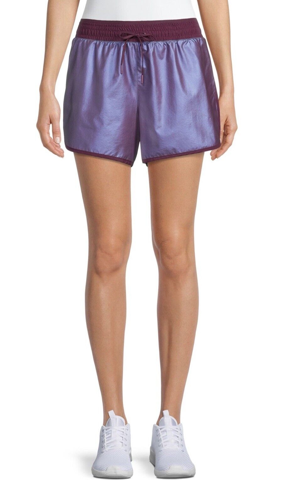 Avia Women's Shine Shorts Purple Sz 2XL