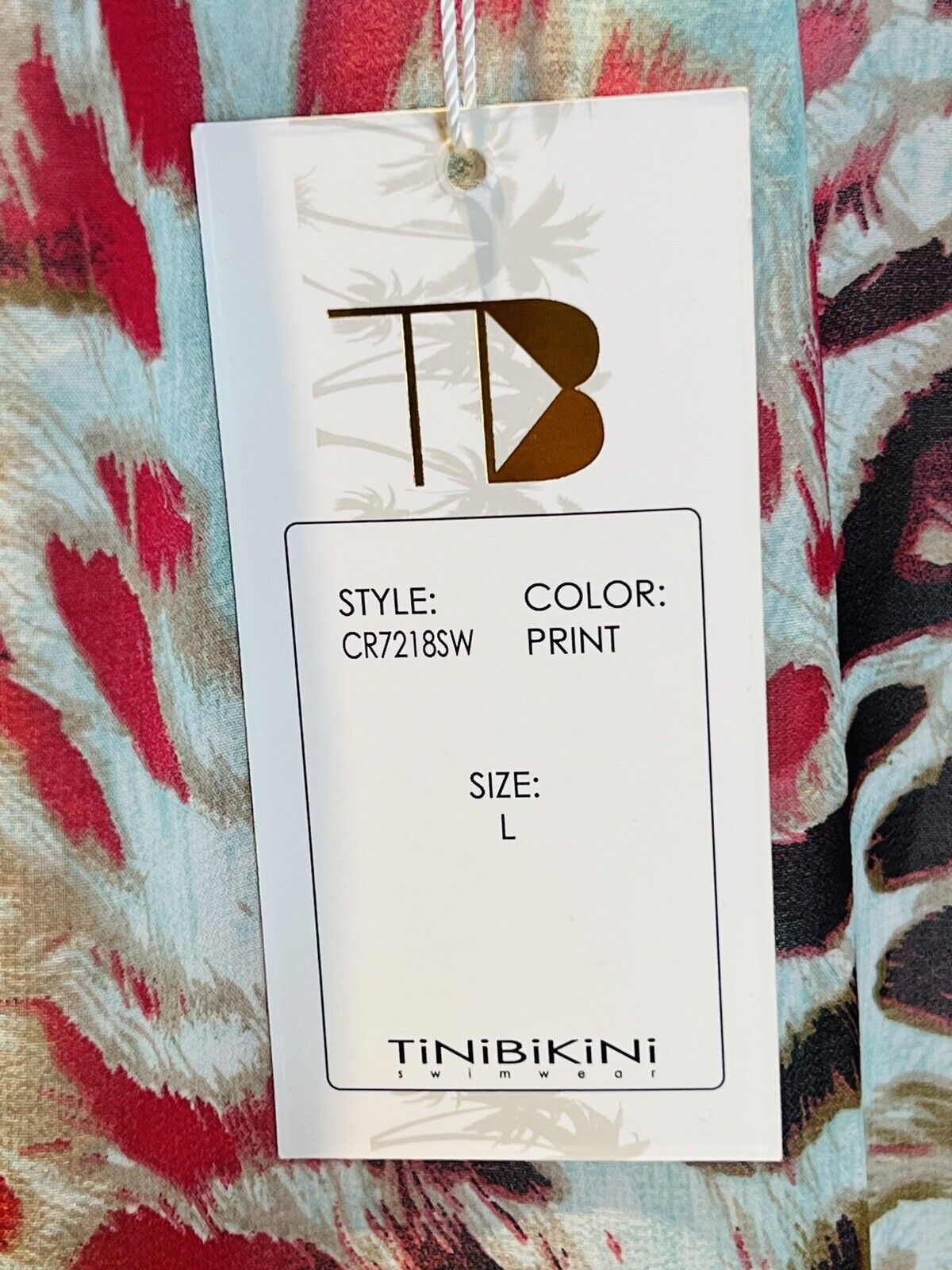 TiniBikini Cover Up Kaftan Swimsuit Cover Up Size L Multicolor