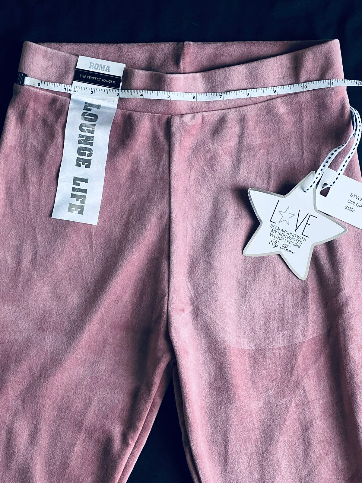 Roma Concept By Rosee Faux Suede Pants Women’s Mauve Pink Sz S