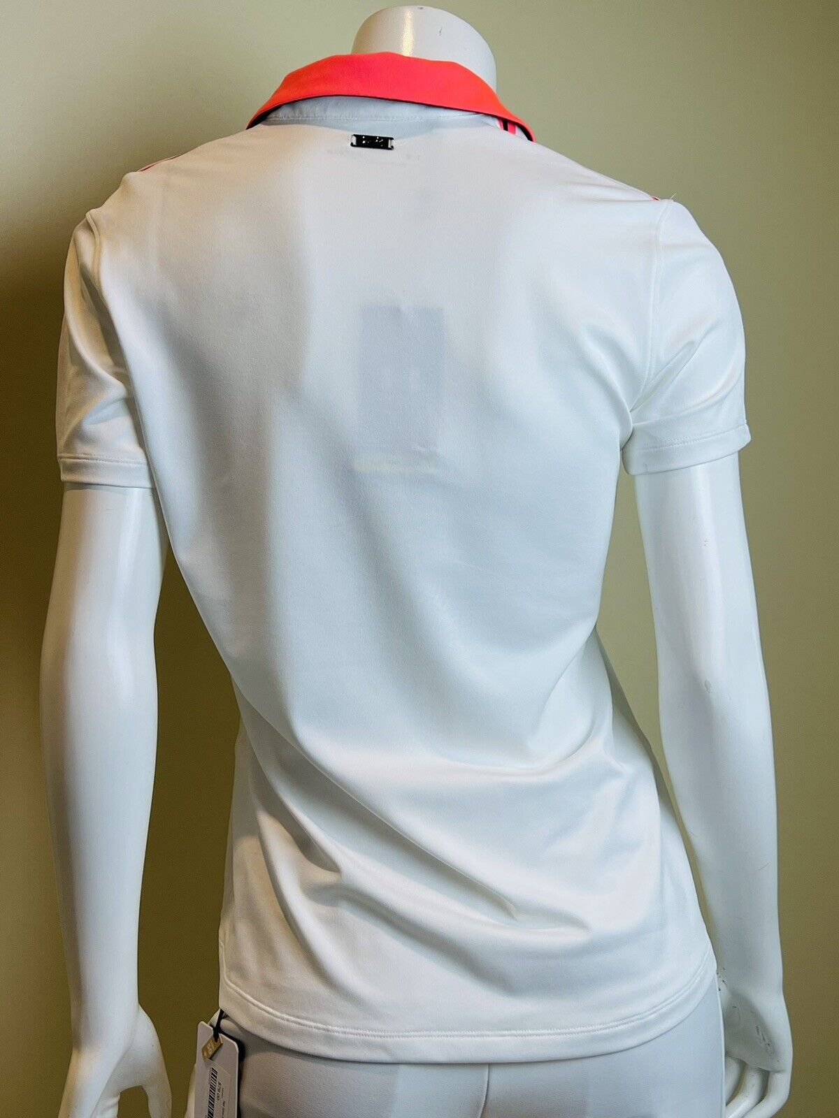 Under Armour Womens Sz M Golf Polo Shirt Heatgear Short Sleeve White