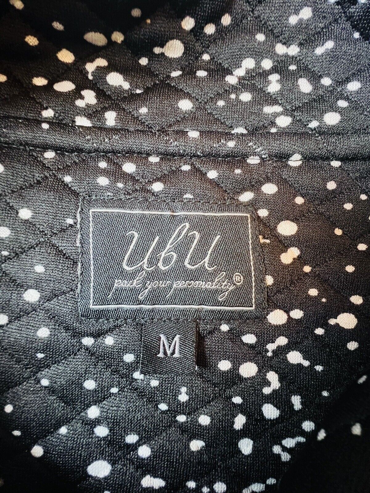 UBU Pack Your Personality Women’s Jacket Polka Dots Black White Sz M Coat (11)