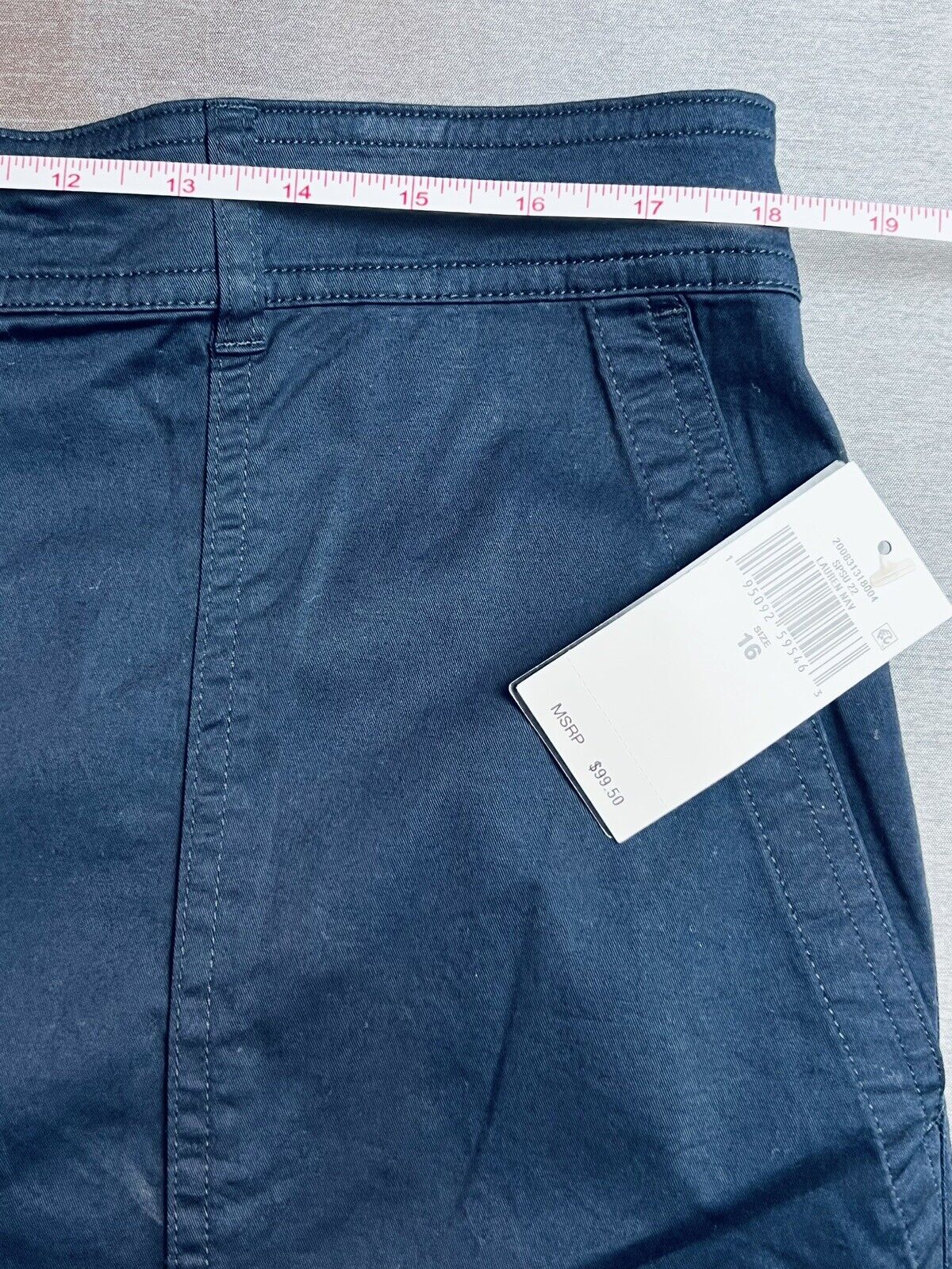 Lauren Ralph Lauren Women’s Cropped Pants Size 16 Navy Blue (#2)