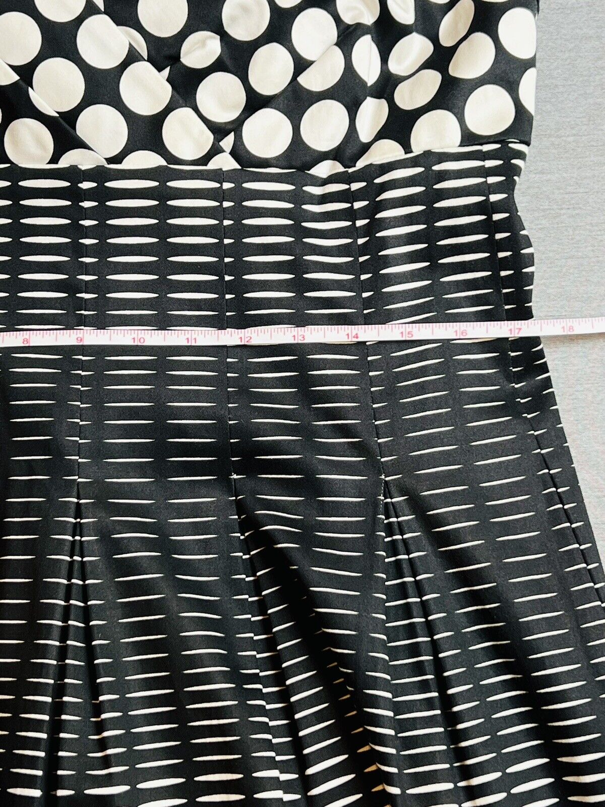 Marvin Richards Black White Polka Dot Women's Sz 16 Dress