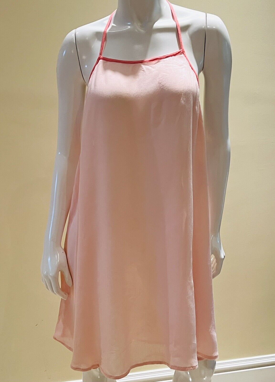 O'Neill Tank Dress Cover Up Women's Sz L Peach